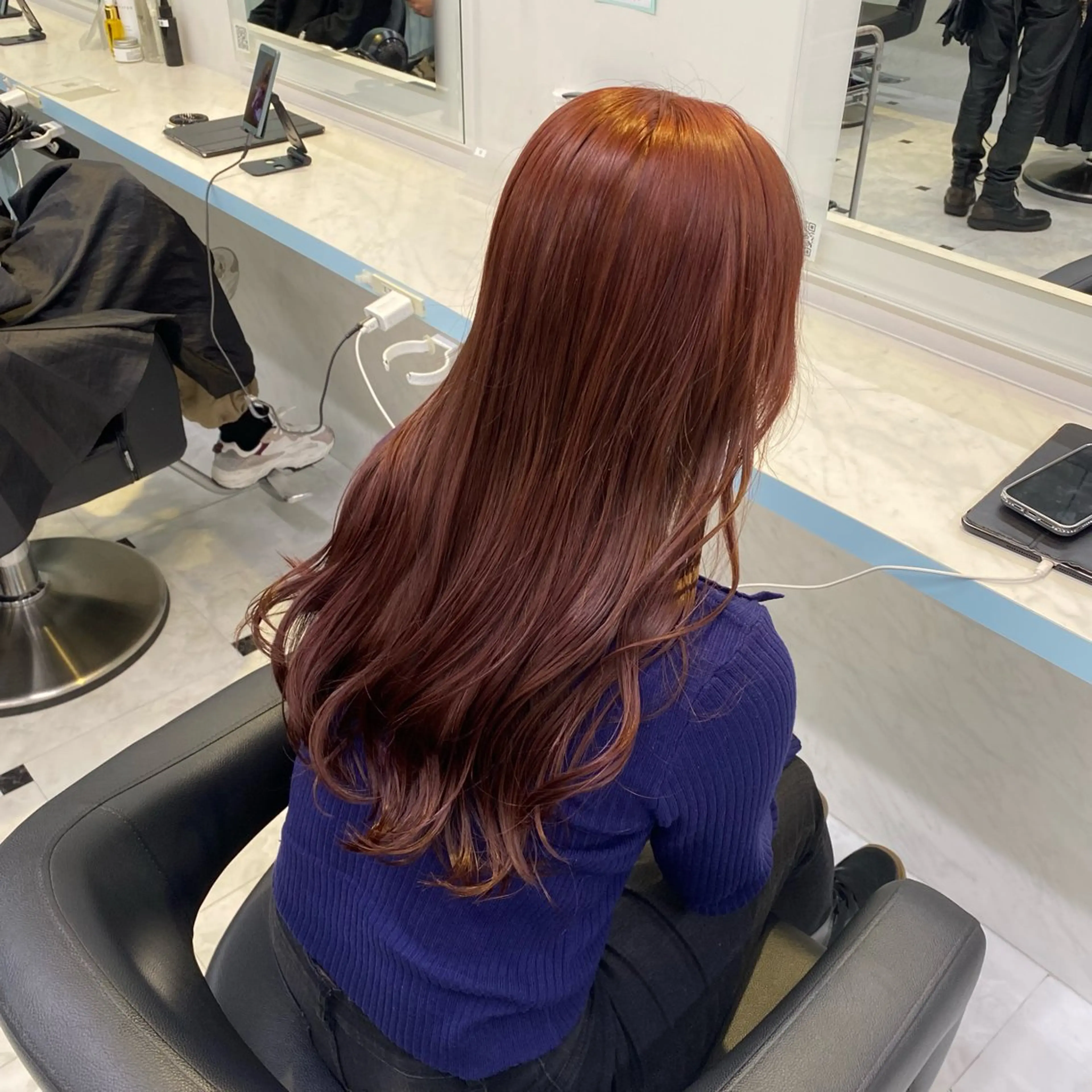 ロング ヘアカラー 🩷モテ髪＆透明感 🩷ミルクティー🩷のヘアスタイル