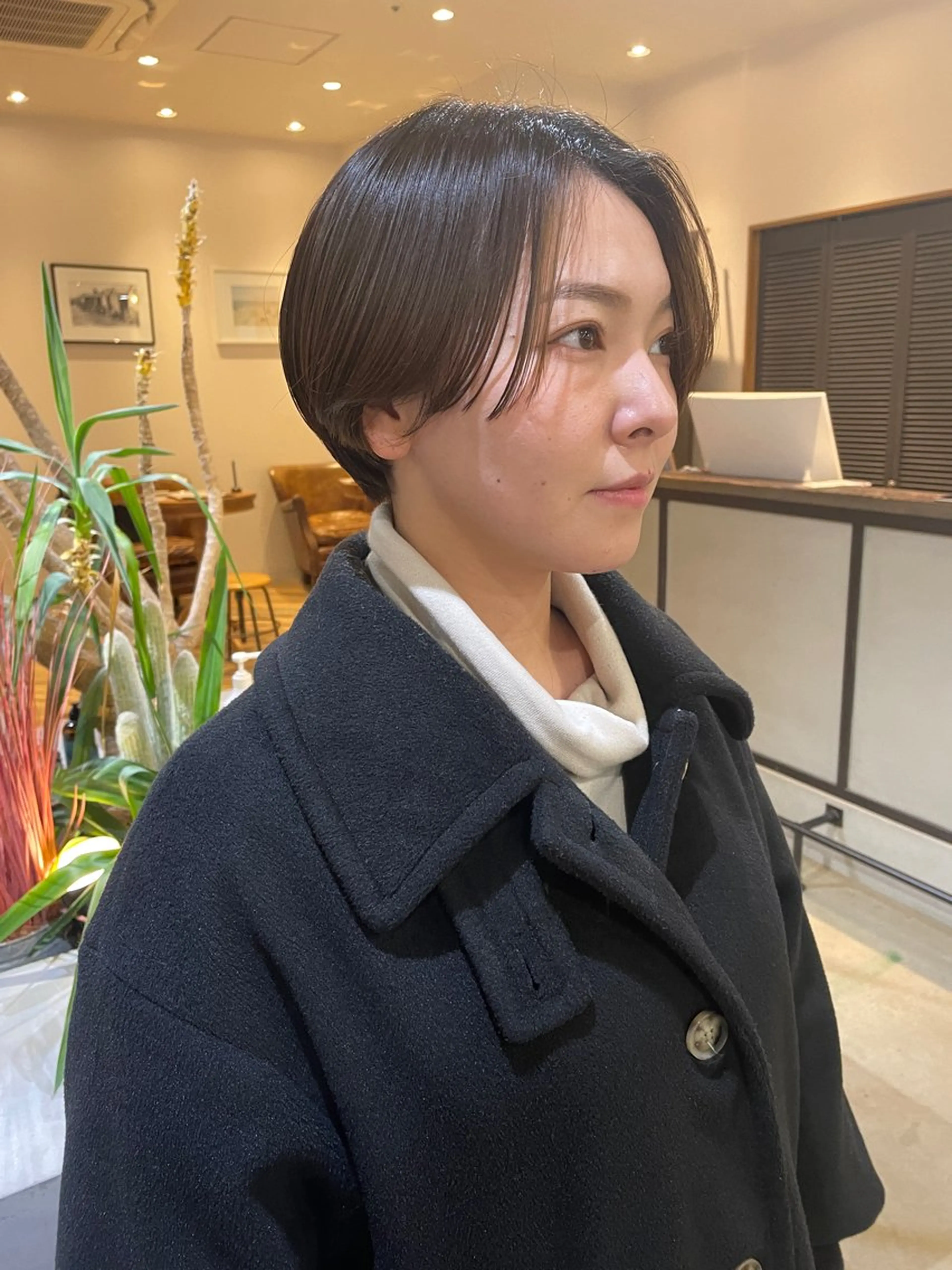 ショート 透明感ニュアンス 柔らかstyle🤍のヘアスタイル