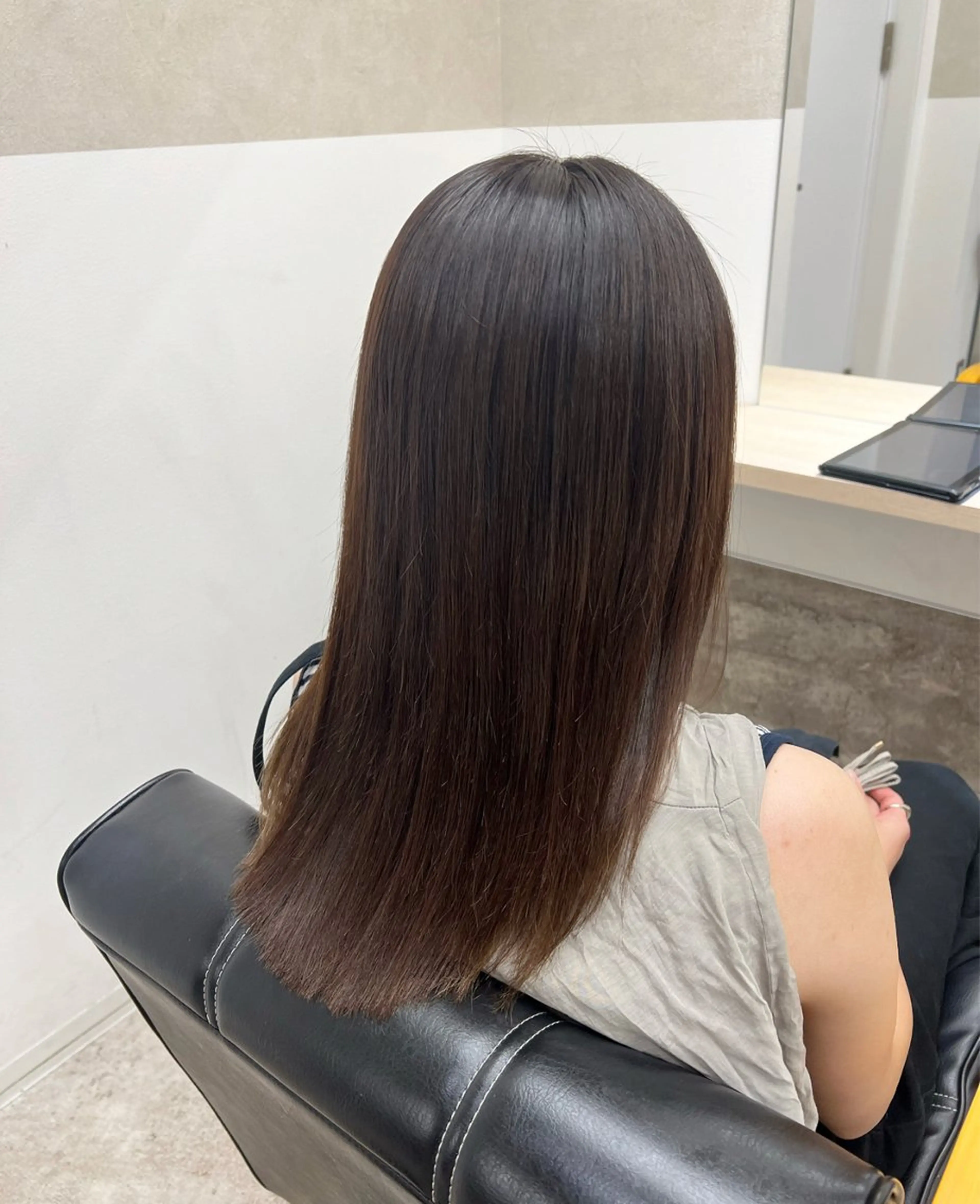 ミディアム 縮毛矯正 トリートメント GiseL 博多 ほのかのヘアスタイル