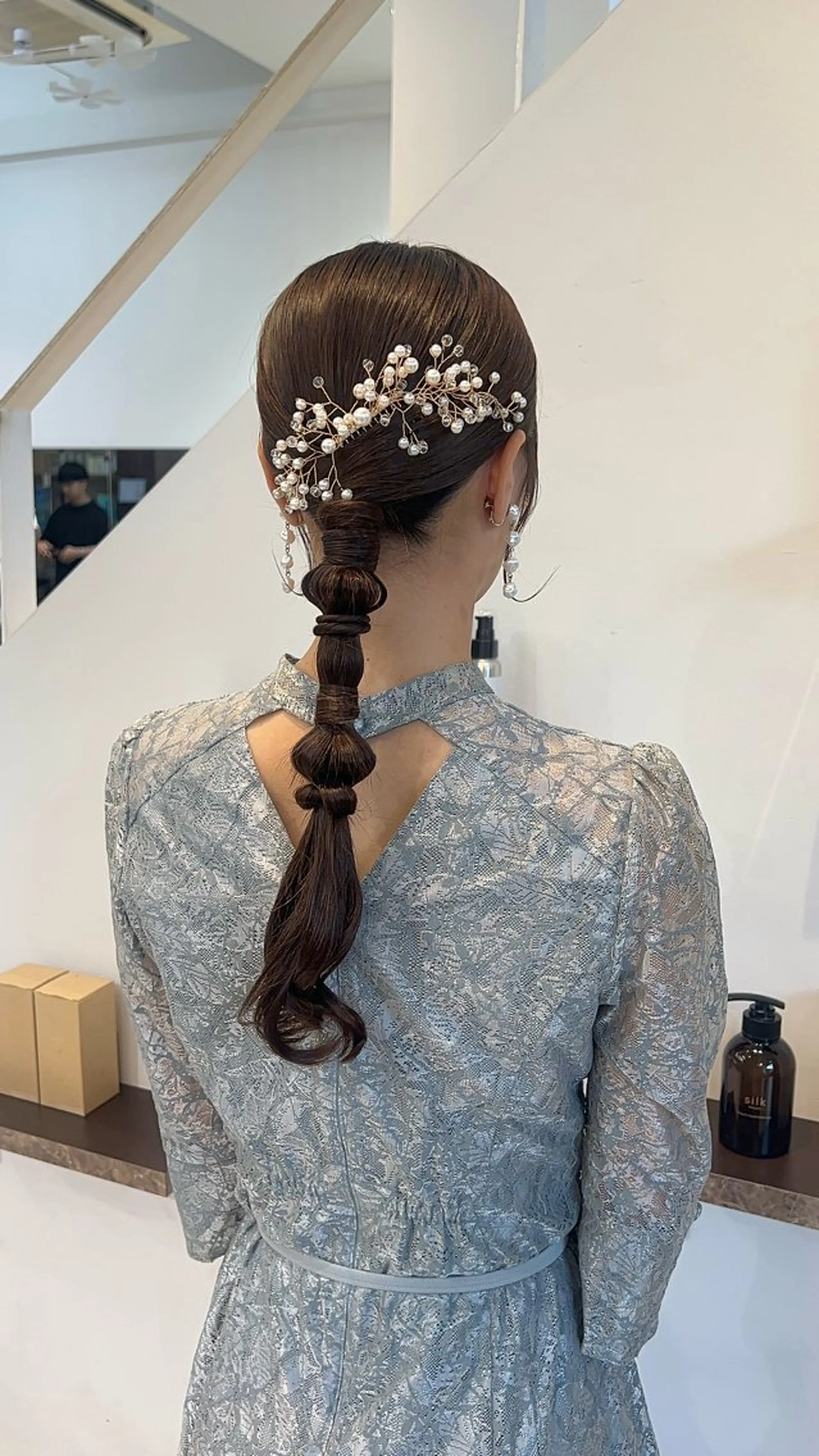 ロング ヘアアレンジ ヘアセット VIEW Tokyo所属・🎀ミディアムボブ/ 縮毛矯正/ひかりのヘアスタイル