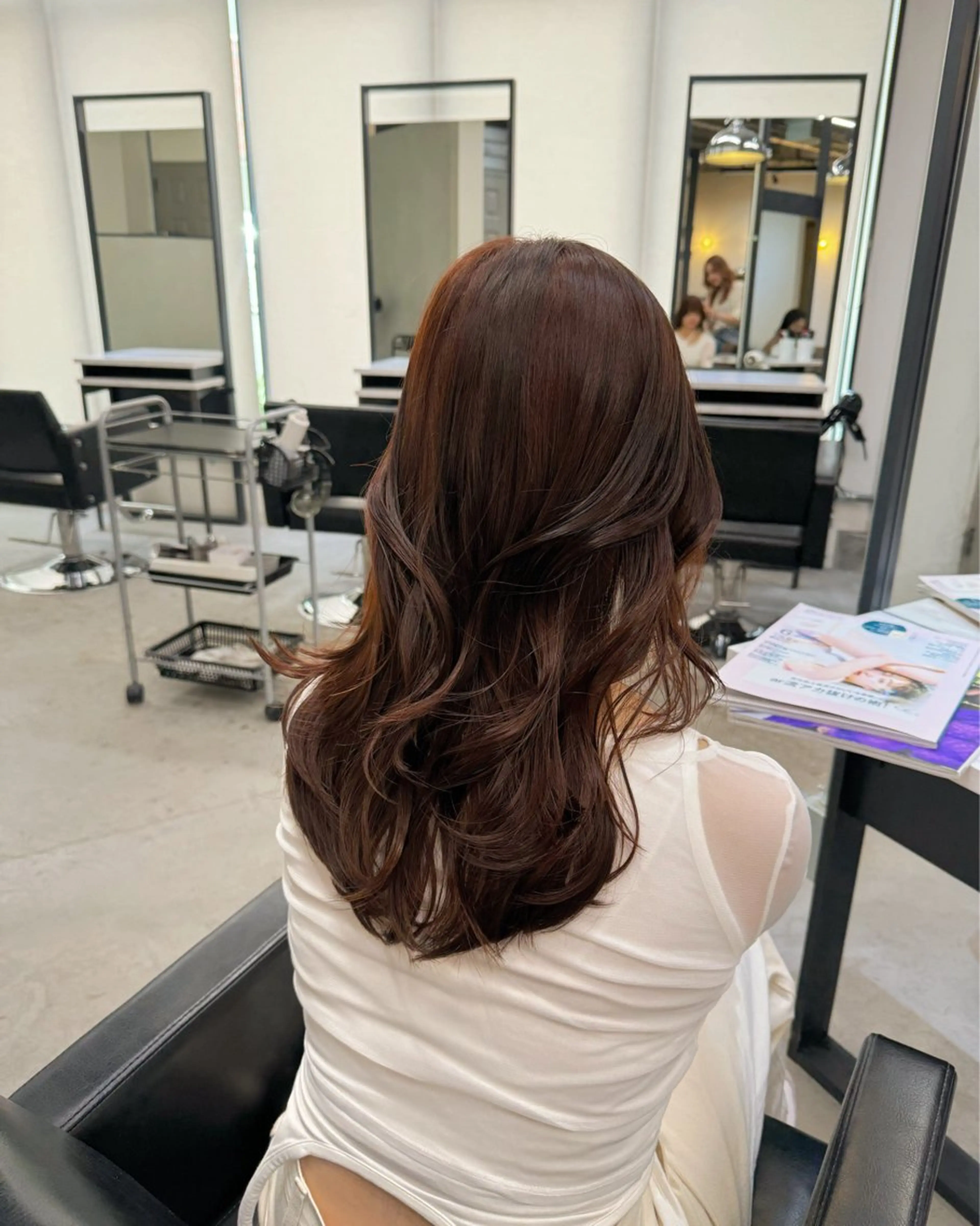 ロング カラー 韓国ヘア🇰🇷 YUKINAのヘアスタイル