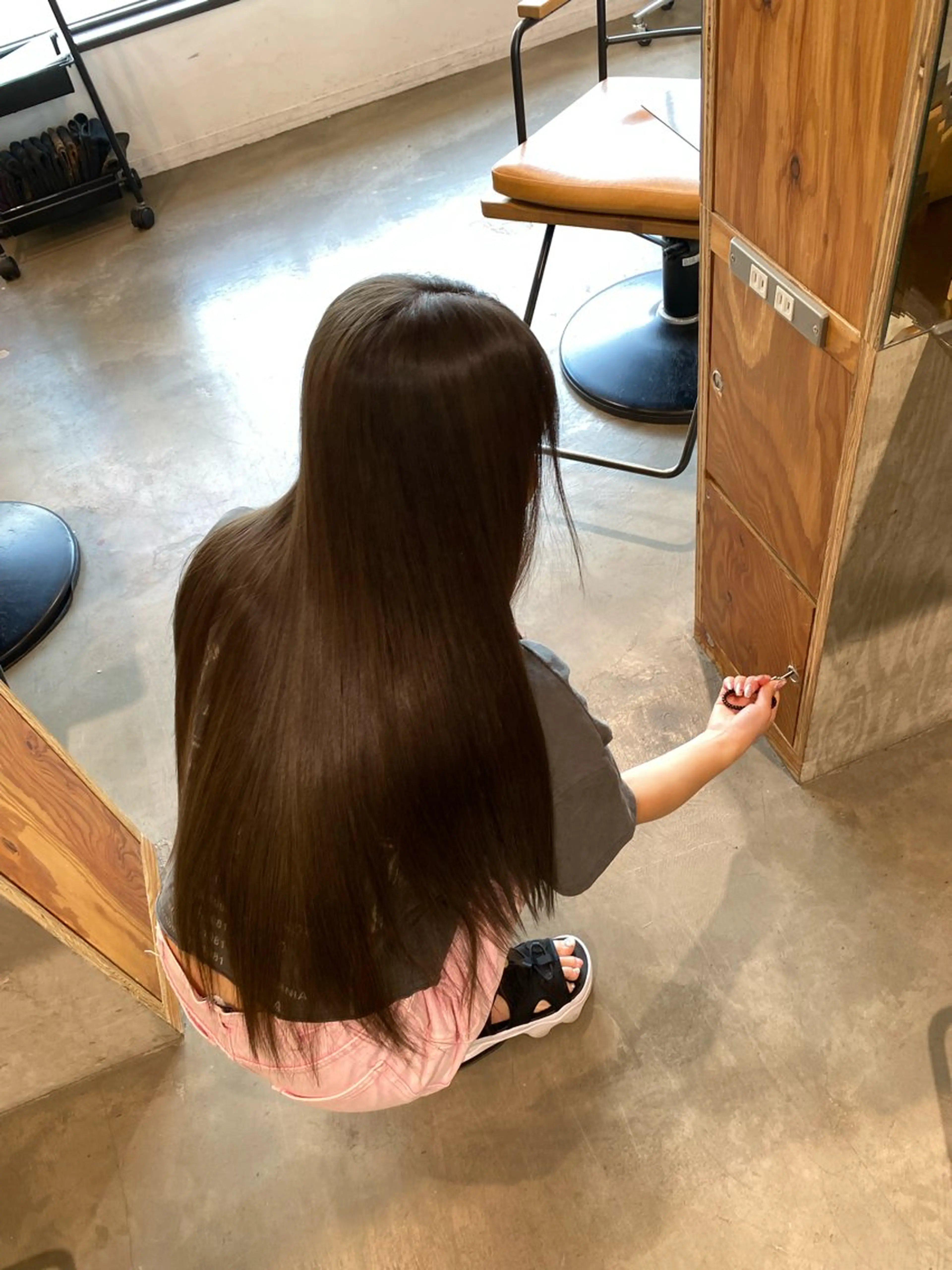 ロング カラー カット ヘアカラー 透明感カラー 天羅のヘアスタイル