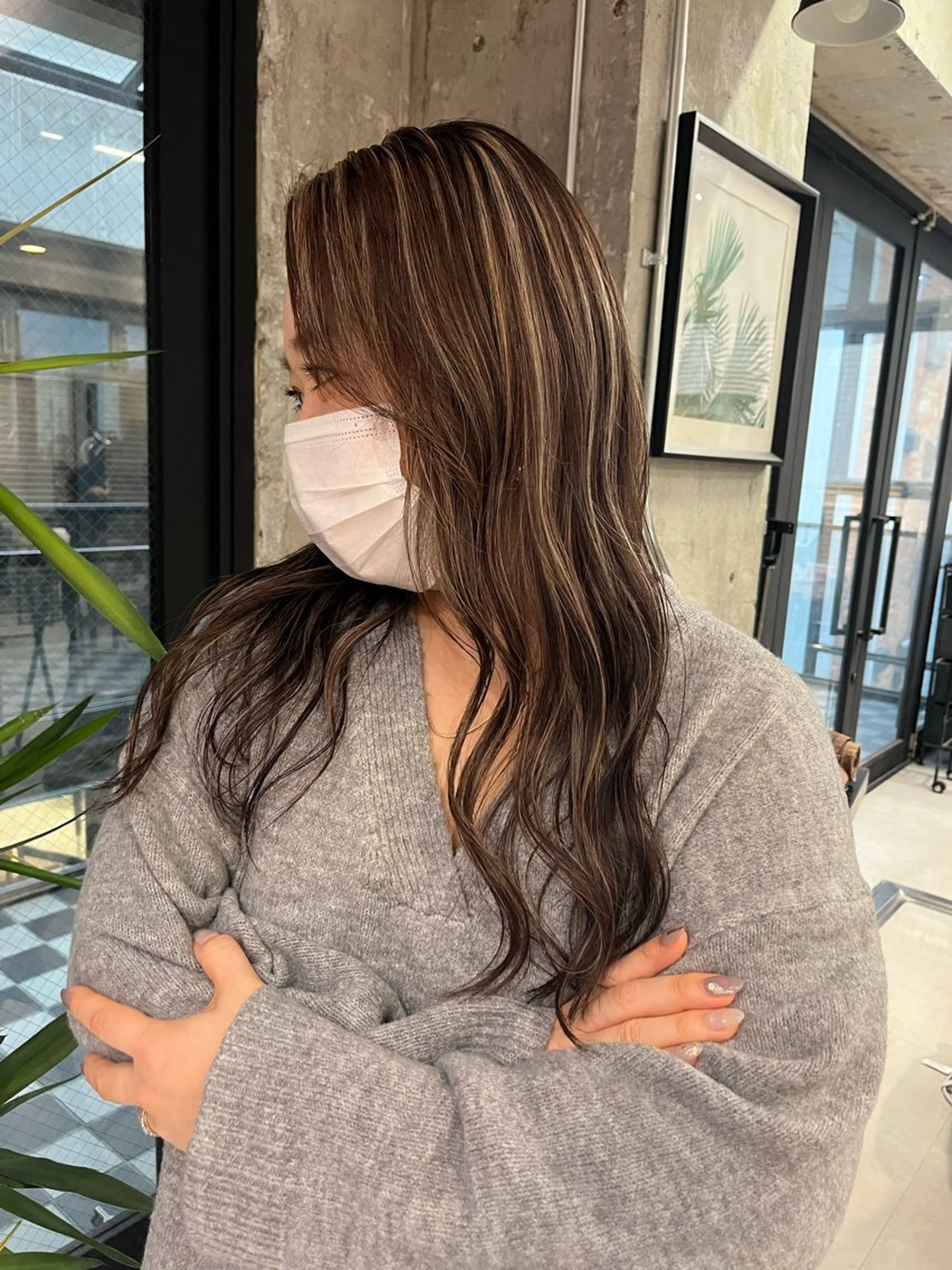 ロング ヘアカラー 🌊ハイライト Rizu🌊のヘアスタイル