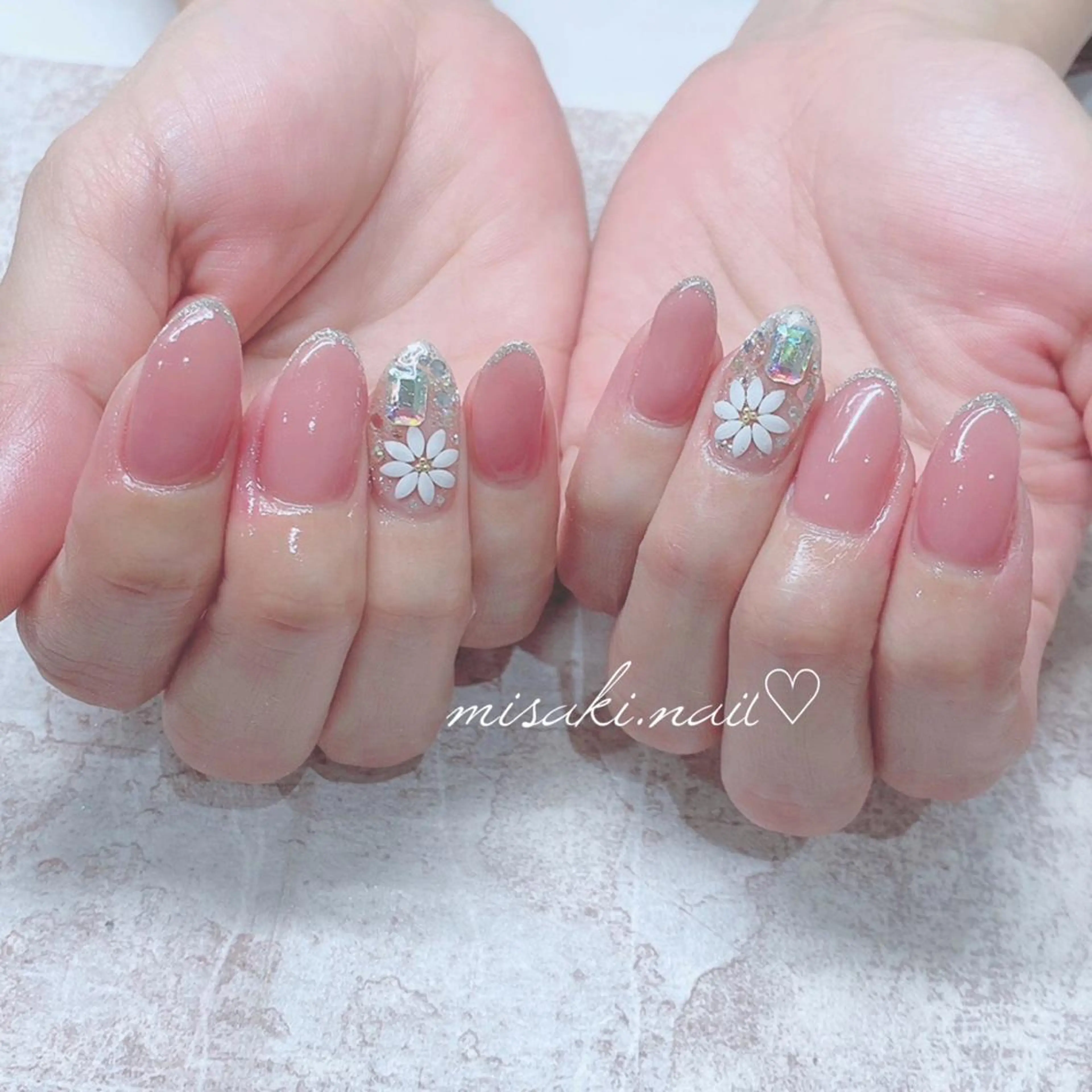 ネイル 韓国ネイル ワンホンネイル ハンドネイル nailsalon miinailsのネイルデザイン