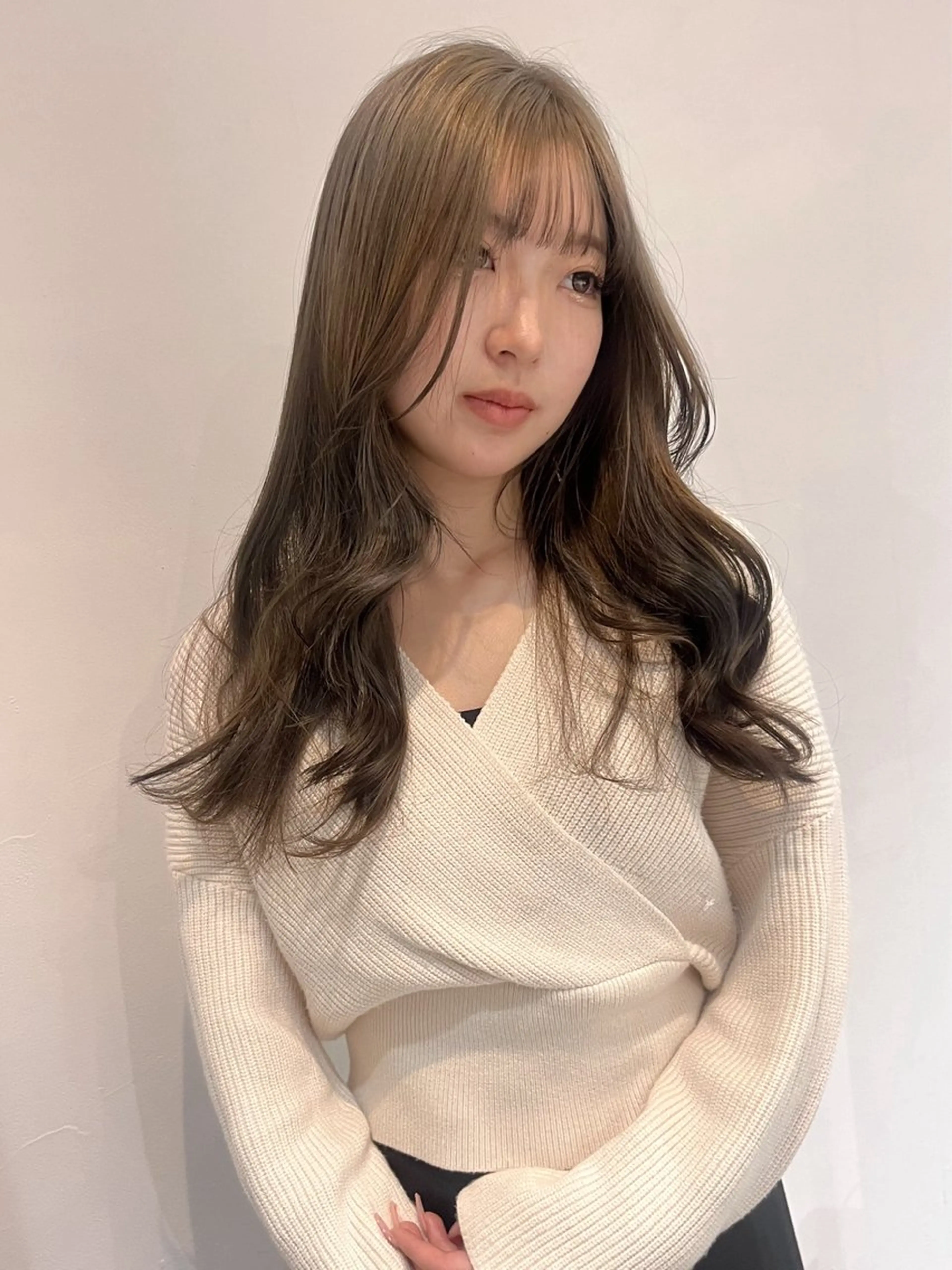 ロング カラー あ あのヘアスタイル