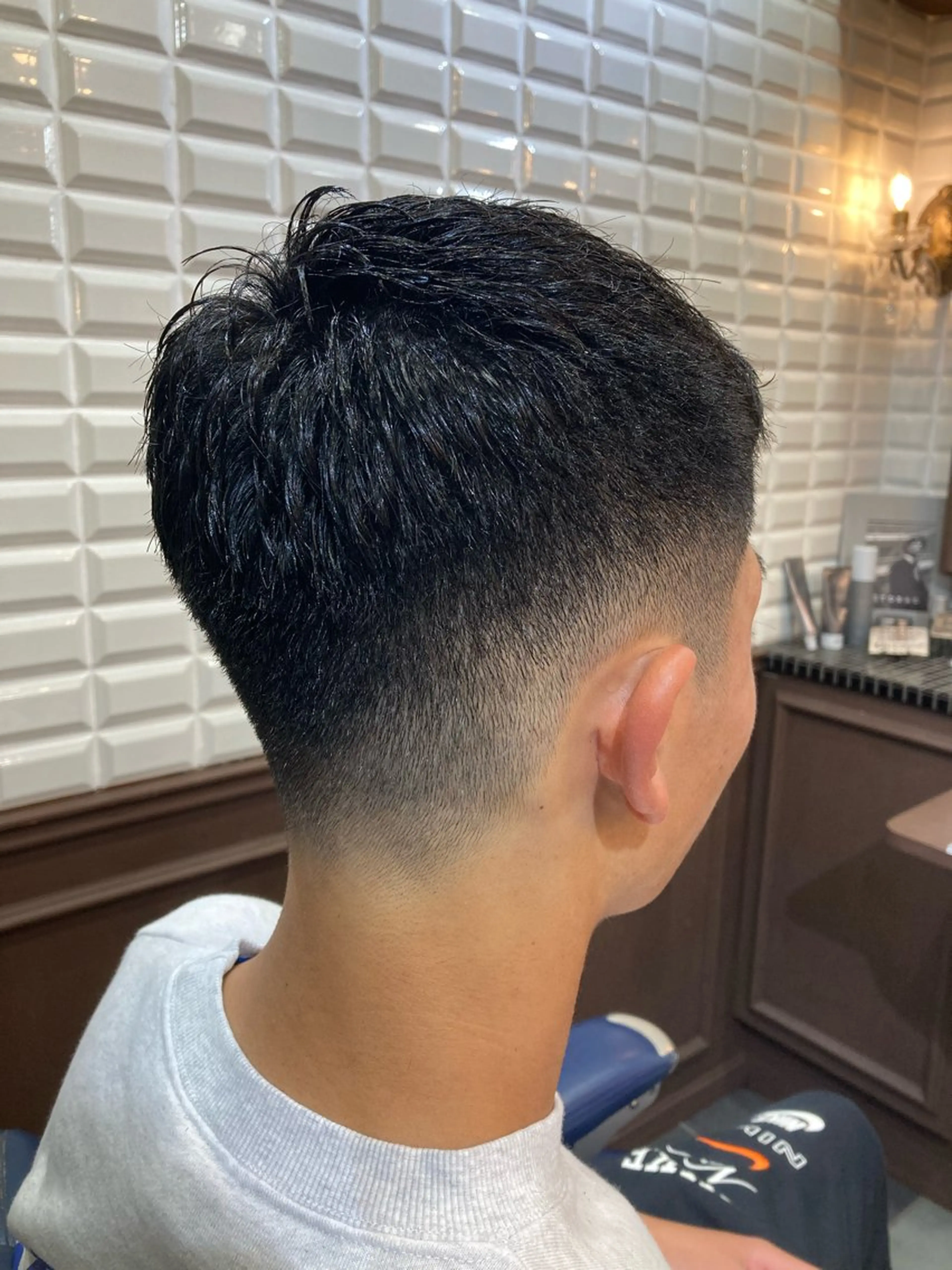 ショート メンズ 刈り上げ カット トリートメント ルピナス中田店長 山口大地のヘアスタイル