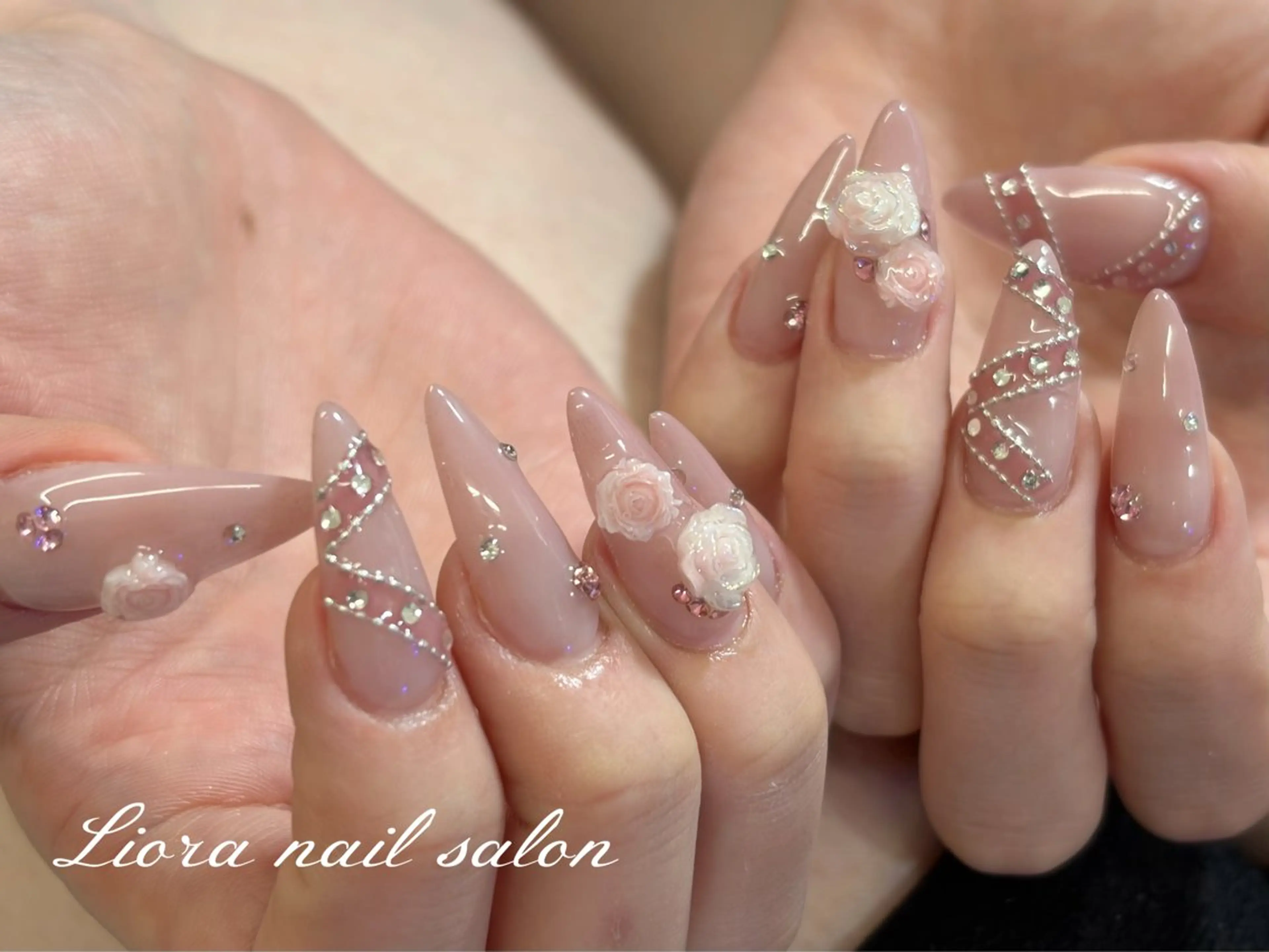 ネイル チークネイル フットネイル フレンチネイル ジェルネイル ガーリー ハンドネイル Liora nail スカルプ専門店のネイルデザイン