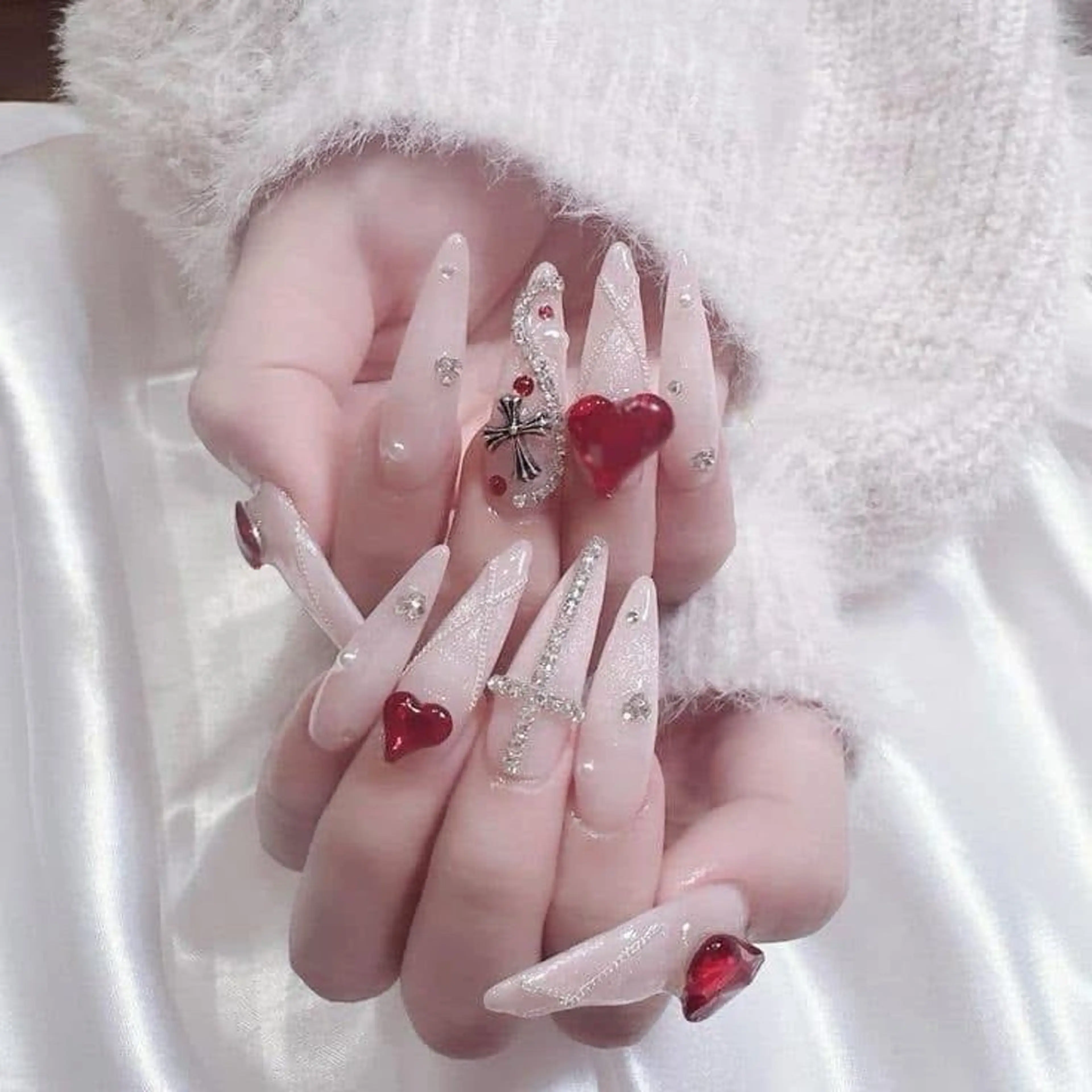 ネイル チークネイル ジェルネイル パラジェル スカルプネイル 春ネイル ハンドネイル MOCHI NAIL 川越東口のネイルデザイン