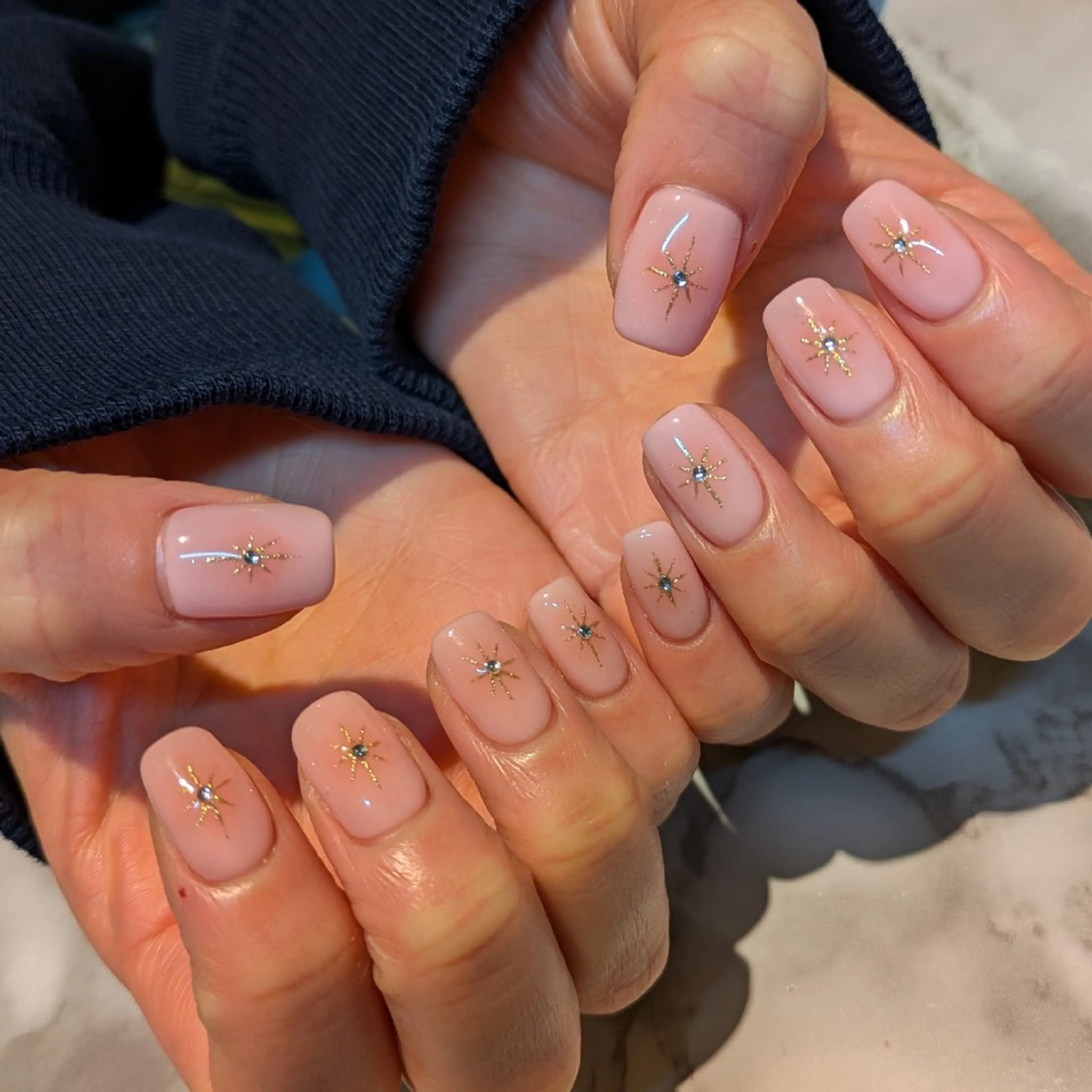 ネイル キラキラネイル ジェヌインネイル 河内のネイルデザイン