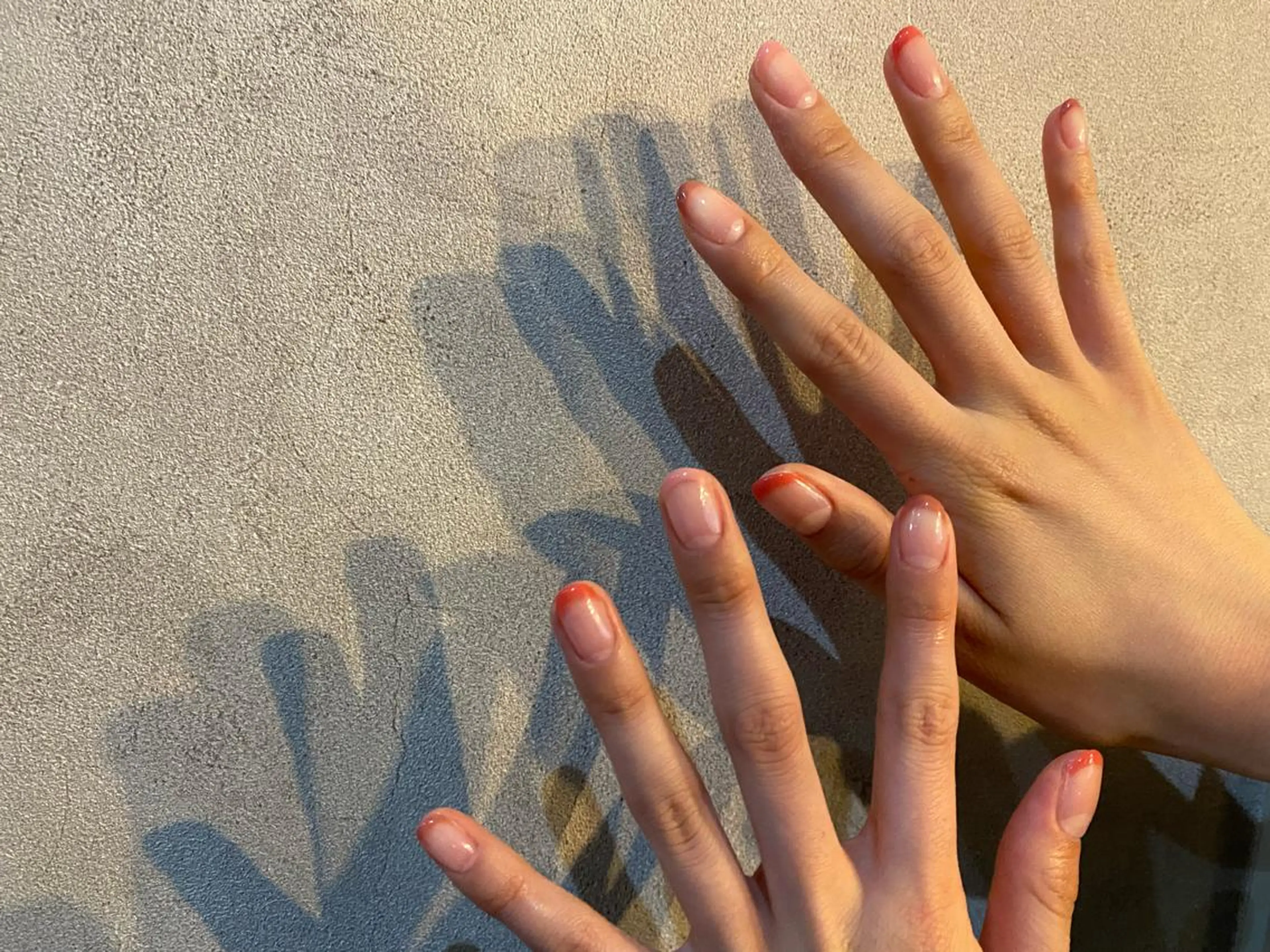 カラー ネイル ピンクカラー フレンチネイル ピンク ハンドネイル scre as Etelのネイルデザイン