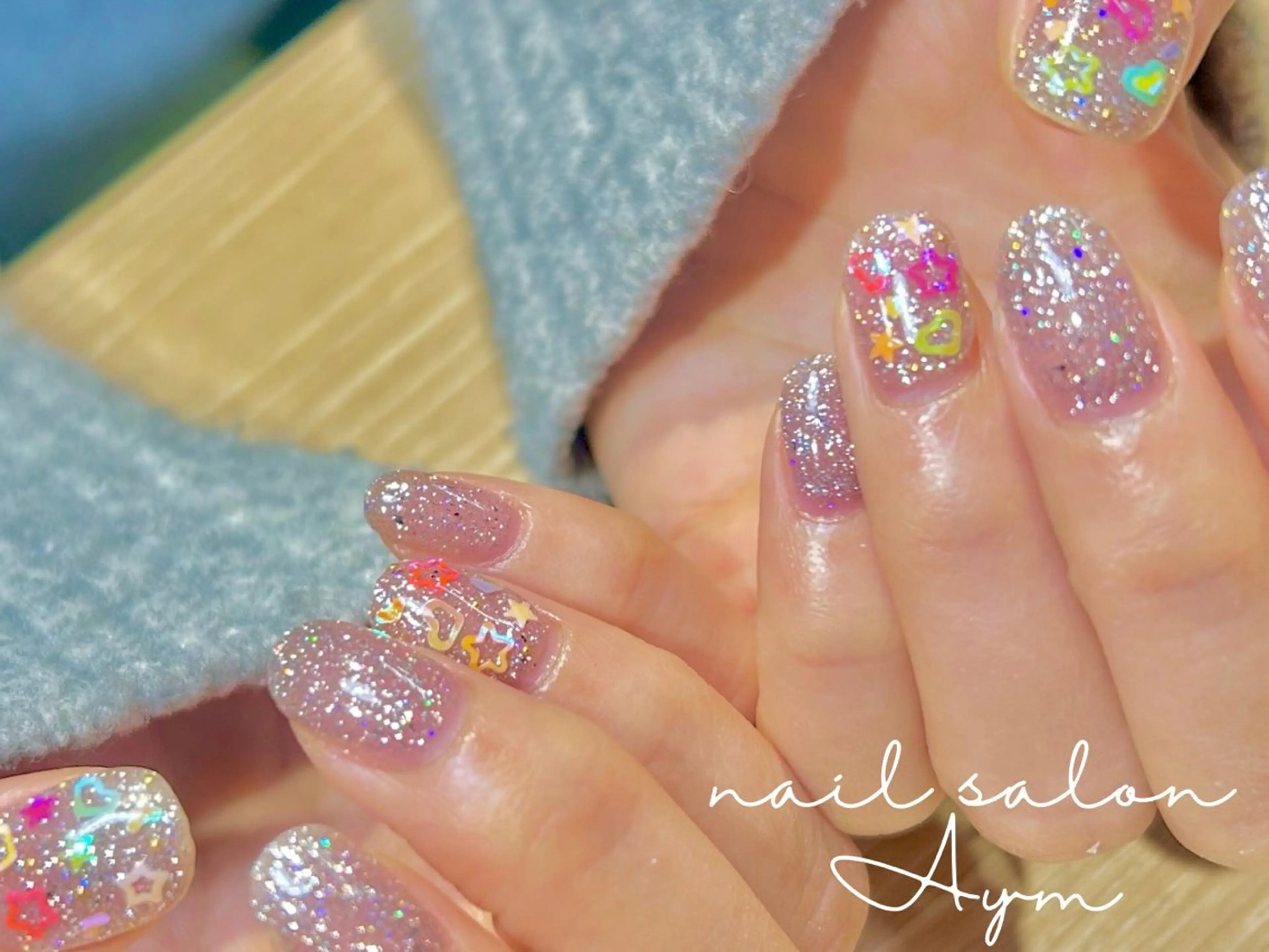 ネイル フラッシュネイル nail salon Aymのネイルデザイン