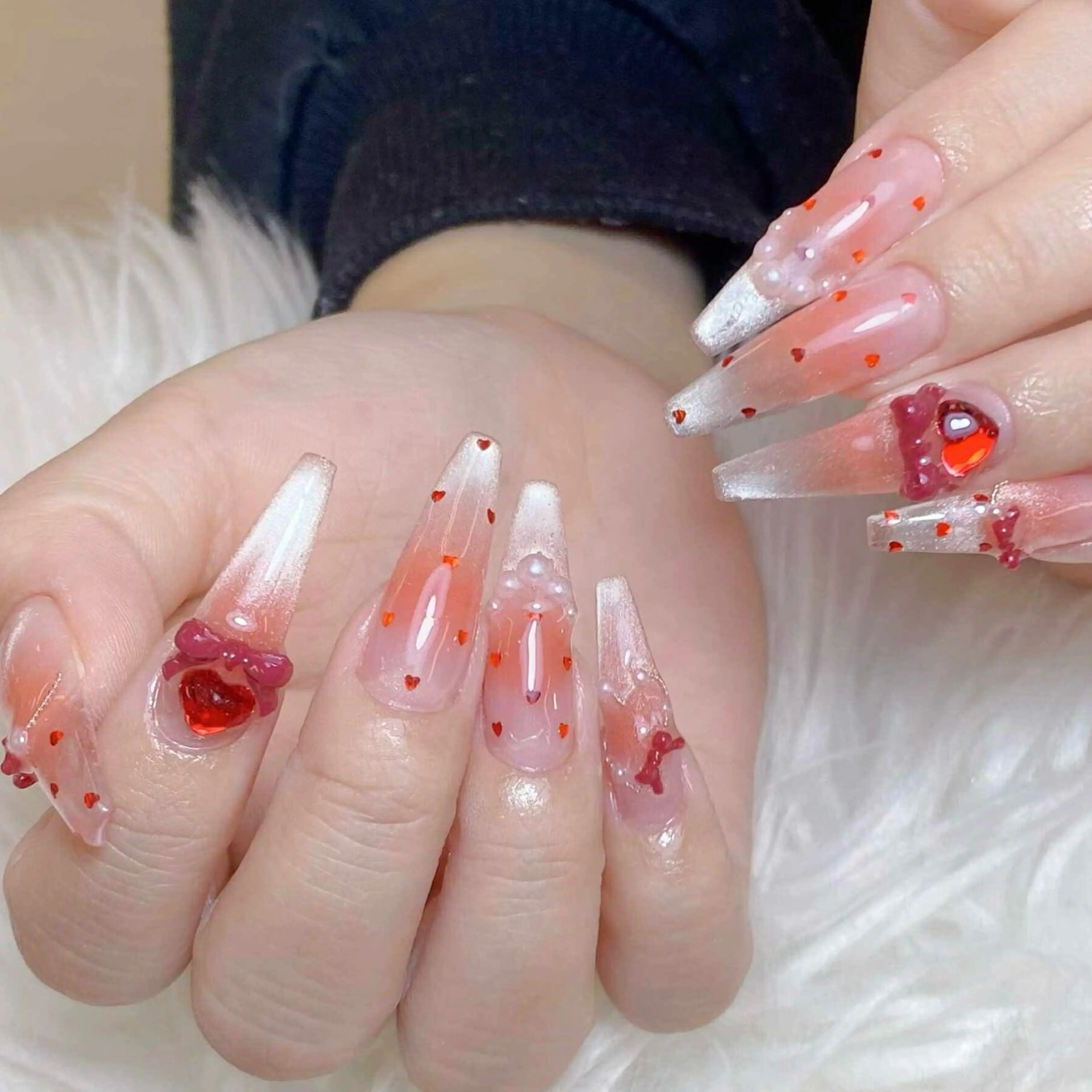 ネイル ハンドネイル ミン ゴテゴテネイルのネイルデザイン