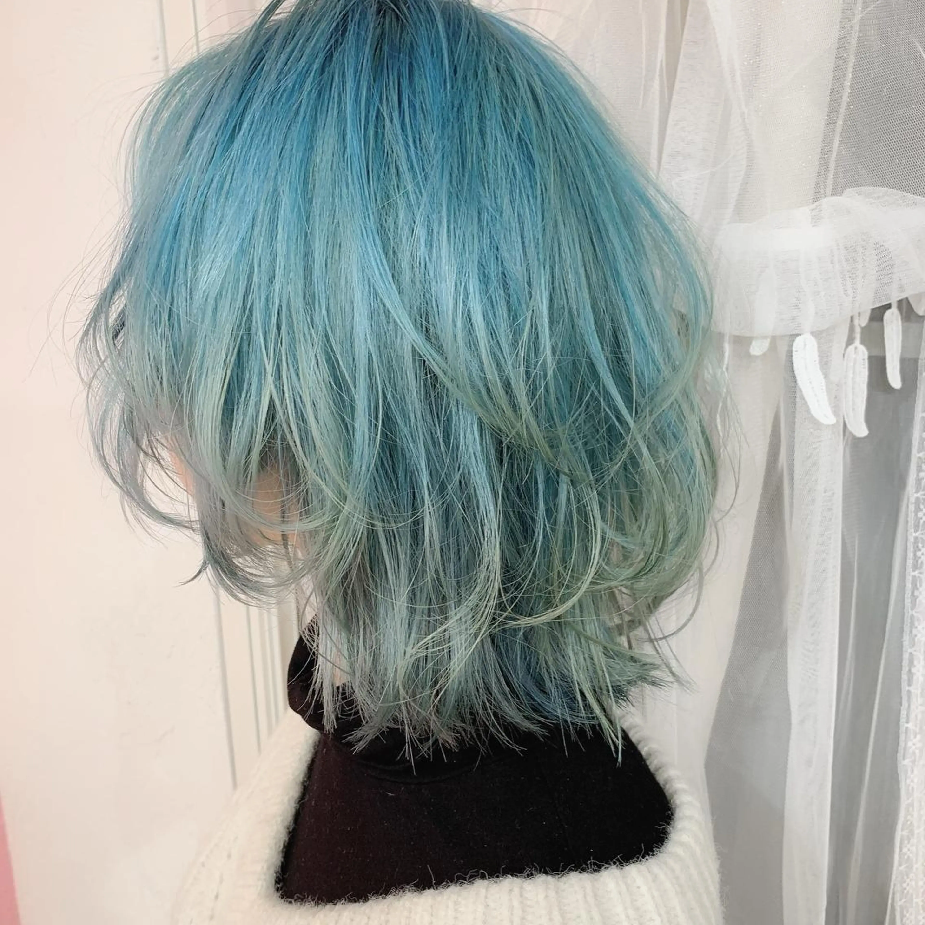 ショート カラー アディクシーカラー アクアカラー アッシュ バレイヤージュ ベージュカラー ヘアカラー トリートメント Lome'所属・✨ブリーチマスター✨ オクヤマヨウスケのヘアスタイル