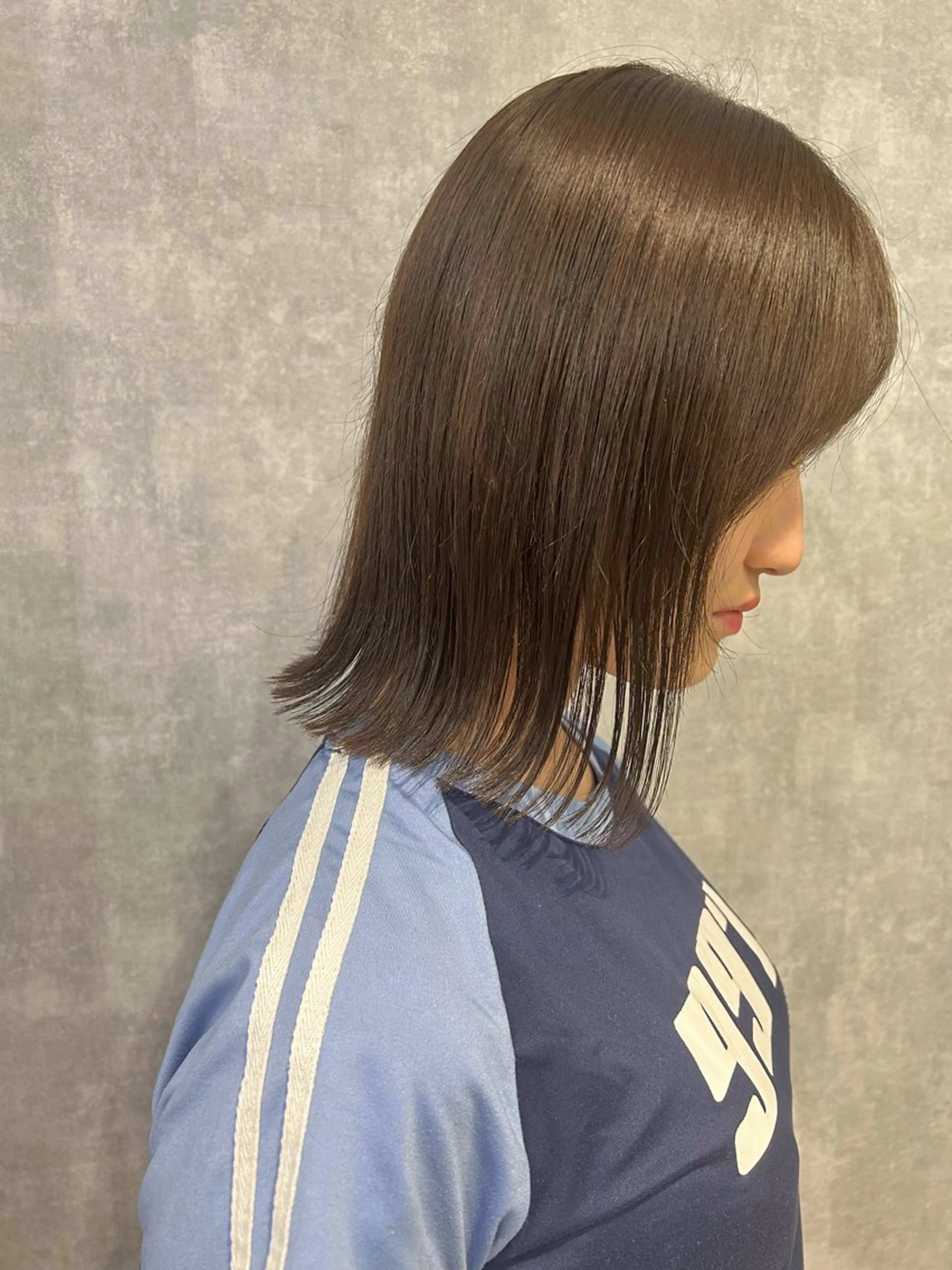 ミディアム 最新ケアカラー 髪質改善YUTOのヘアスタイル