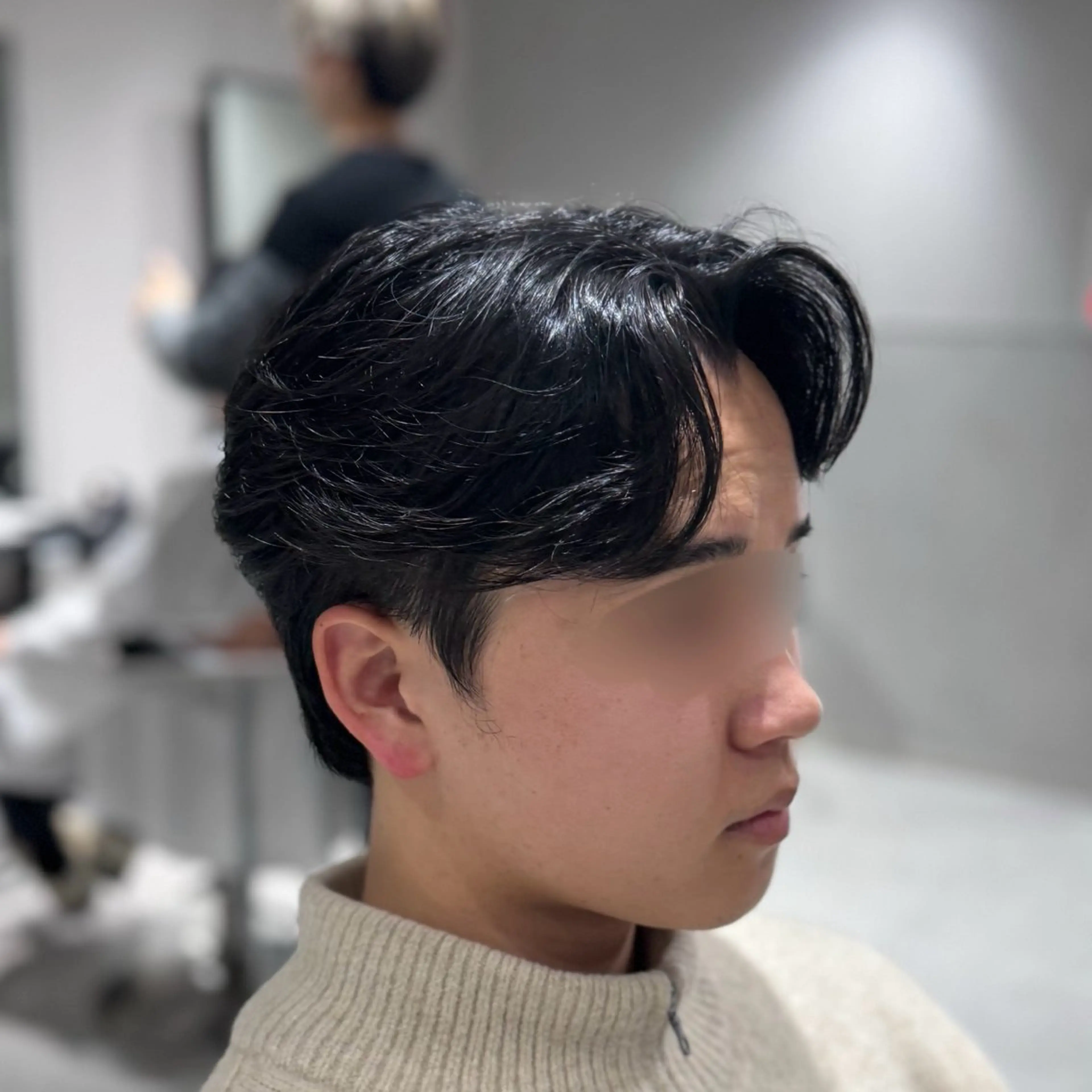 パーマ メンズ センターパート カルマパーマ メンズパーマ 曲がる縮毛/カルマパ ーマ/池袋/横村大全のヘアスタイル