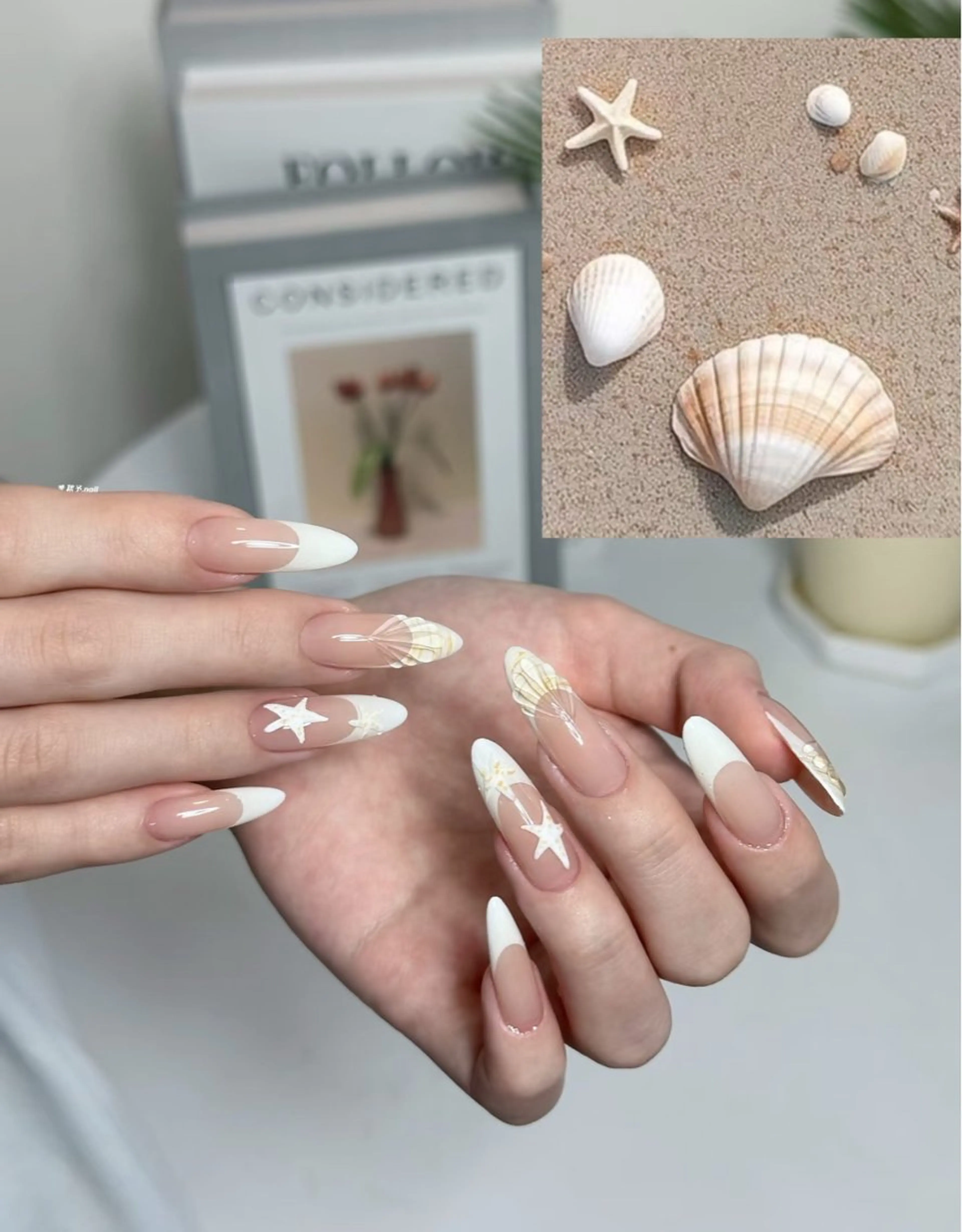 ネイル フットネイル フレンチネイル グラデーション ハート 韓国ネイル ハンドネイル Lynn_ Nailのネイルデザイン