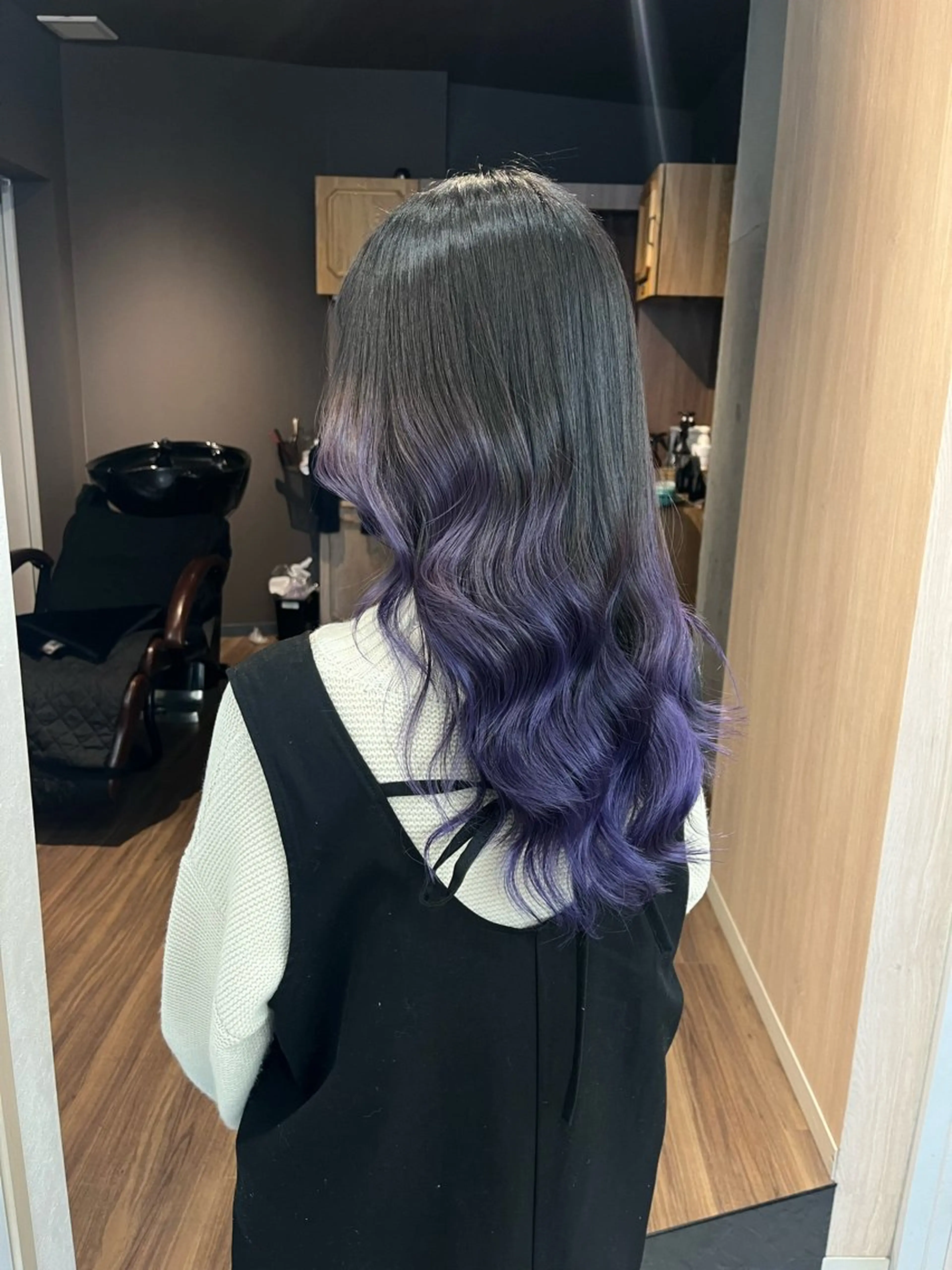 セミロング カラー カット ヘアカラー 🪽髪質改善ストレー ト🤍美羽🤍のヘアスタイル