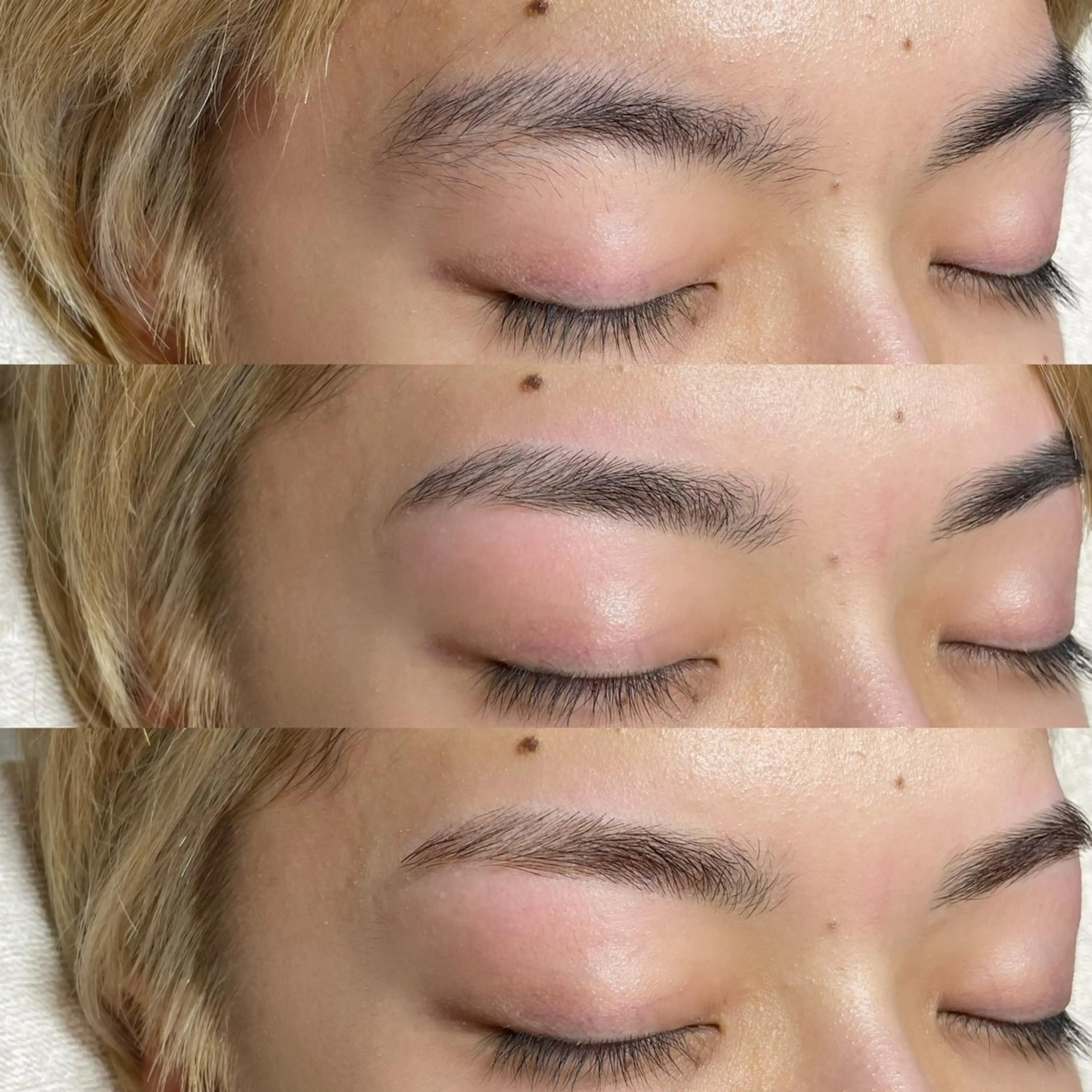 メンズ アイブロウ 眉カラー 眉毛ワックス脱毛 恵比寿まつげサロン 🎀🎧Rukaのマツエク・マツパデザイン