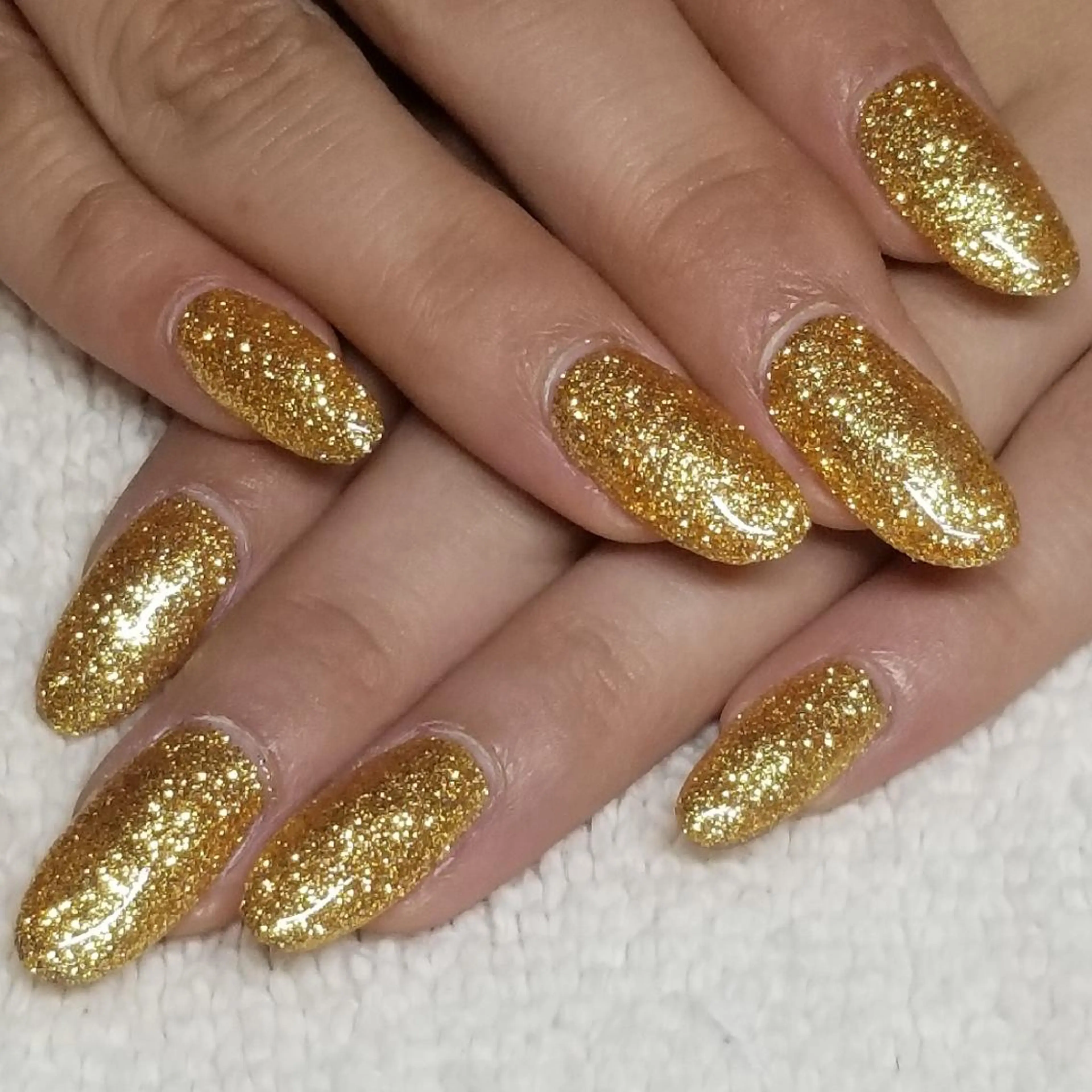 ネイル ゴールド ラメ(グリッター) ハンドネイル よしだ ひろきのネイルデザイン