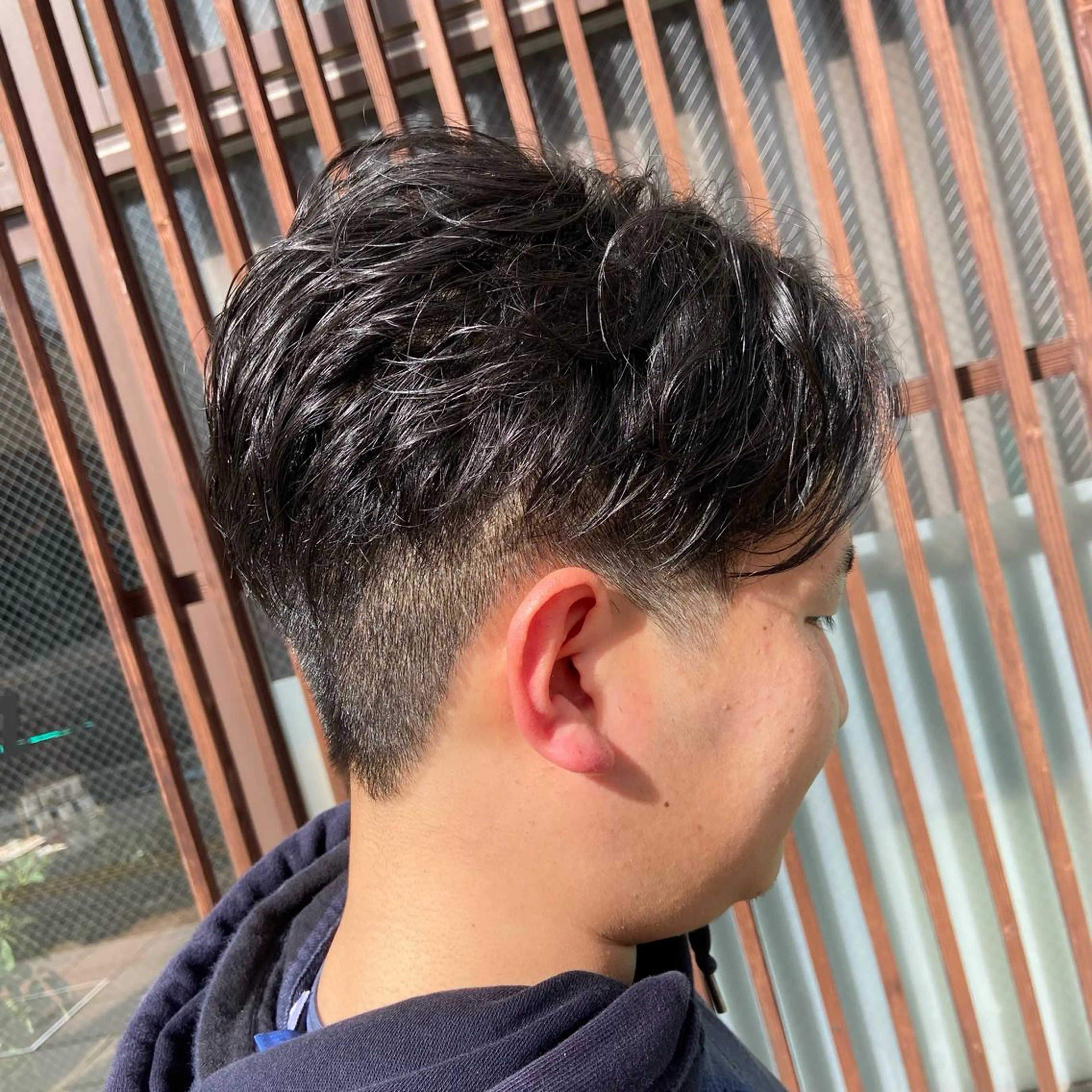 ショート メンズ ツーブロック インナーカラー指名 No.1菊池柊真のヘアスタイル