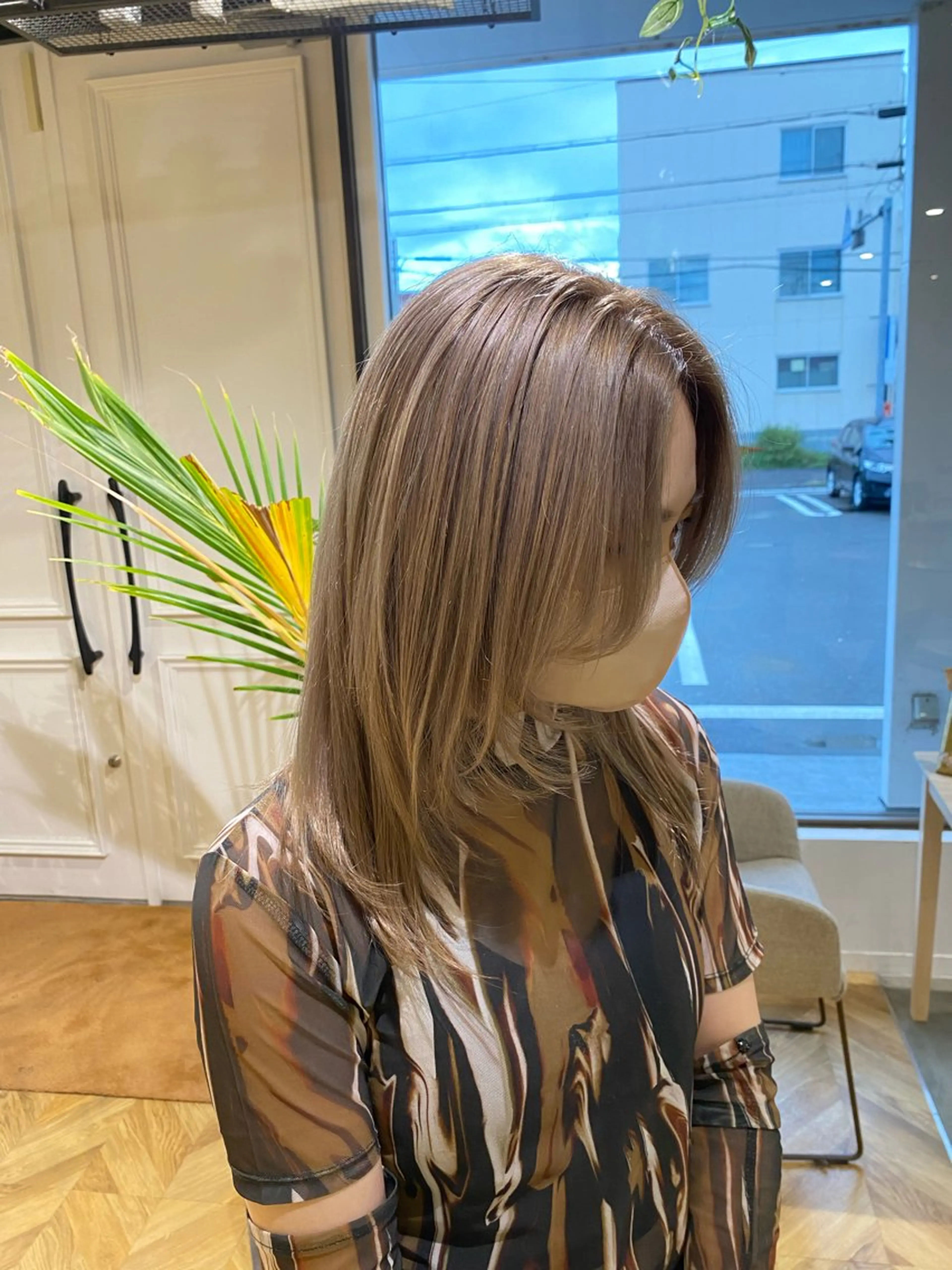 ミディアム カラー ヘアカラー yate'/ Wカラー/小出捷也のヘアスタイル