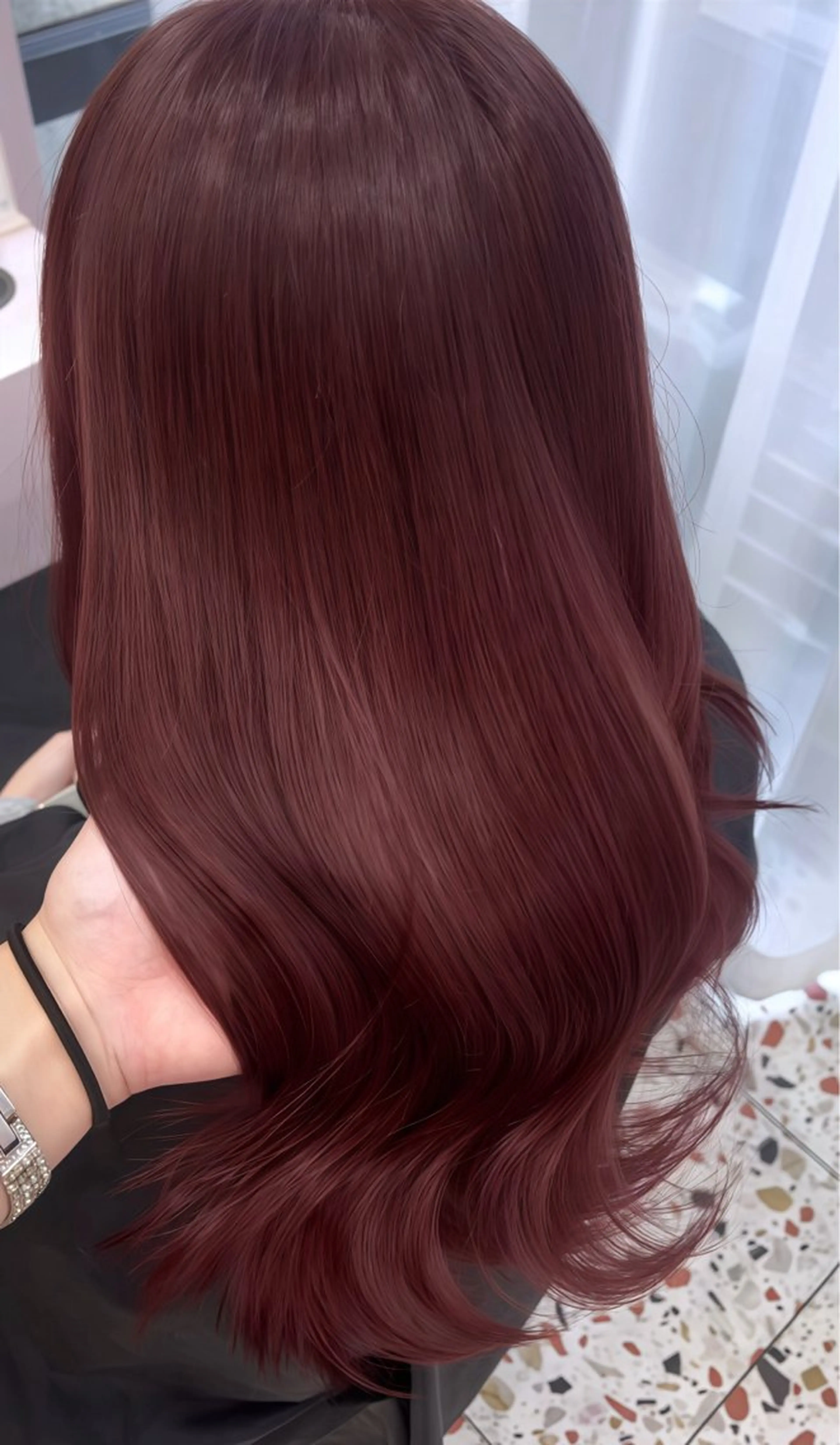 セミロング カット ヘアカラー トリートメント 𝑺𝑨𝑨𝒀𝑨 渋谷ワンホンHairのヘアスタイル