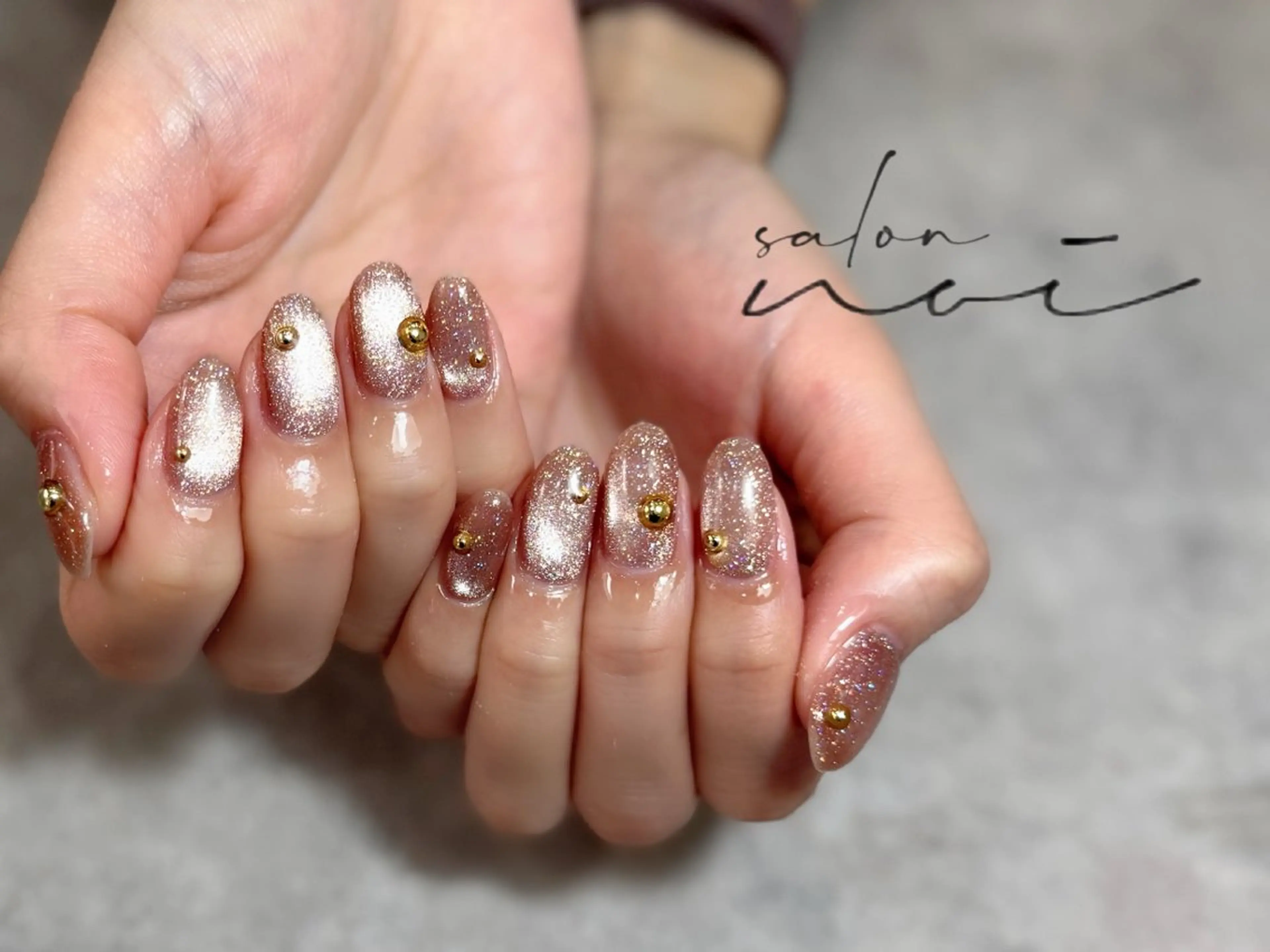 ネイル フラッシュネイル マグネットネイル ハンドネイル salon noi所属・salon noiのネイルデザイン