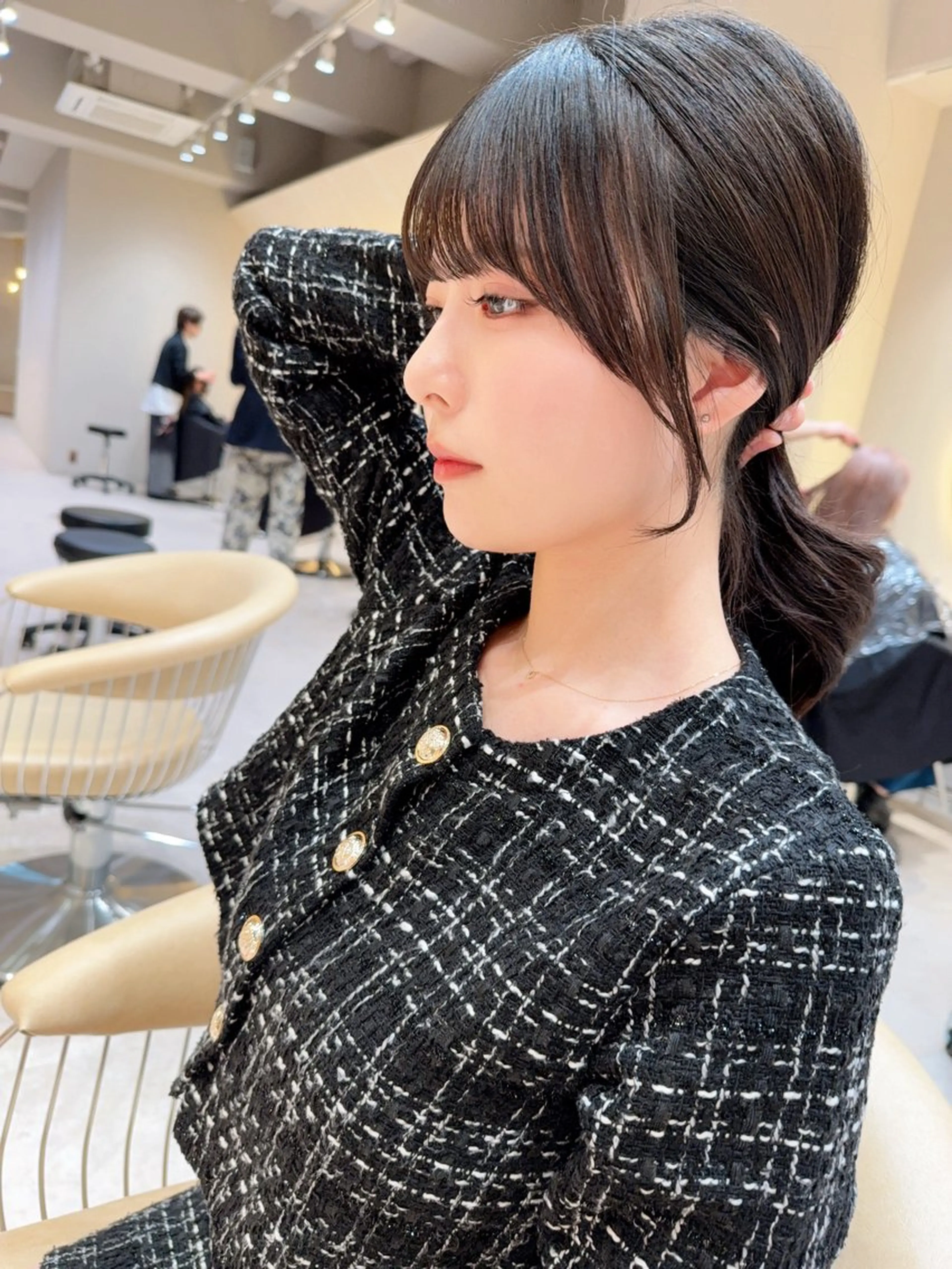 セミロング カラー カット ヘアカラー トリートメント レイヤー❣️縮毛矯正 川村利幸のヘアスタイル