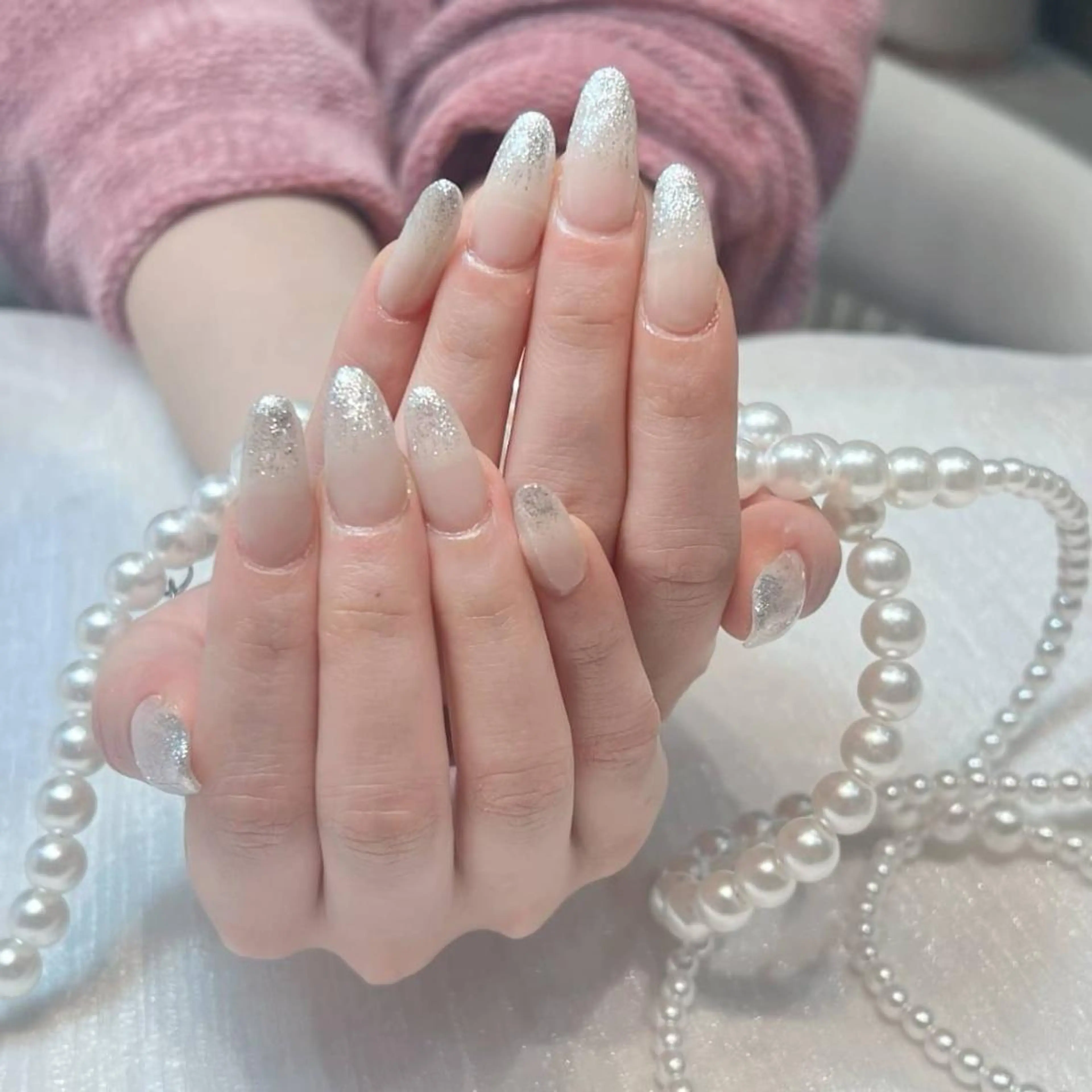 ネイル RAFFINE 月🦋🩵のネイルデザイン