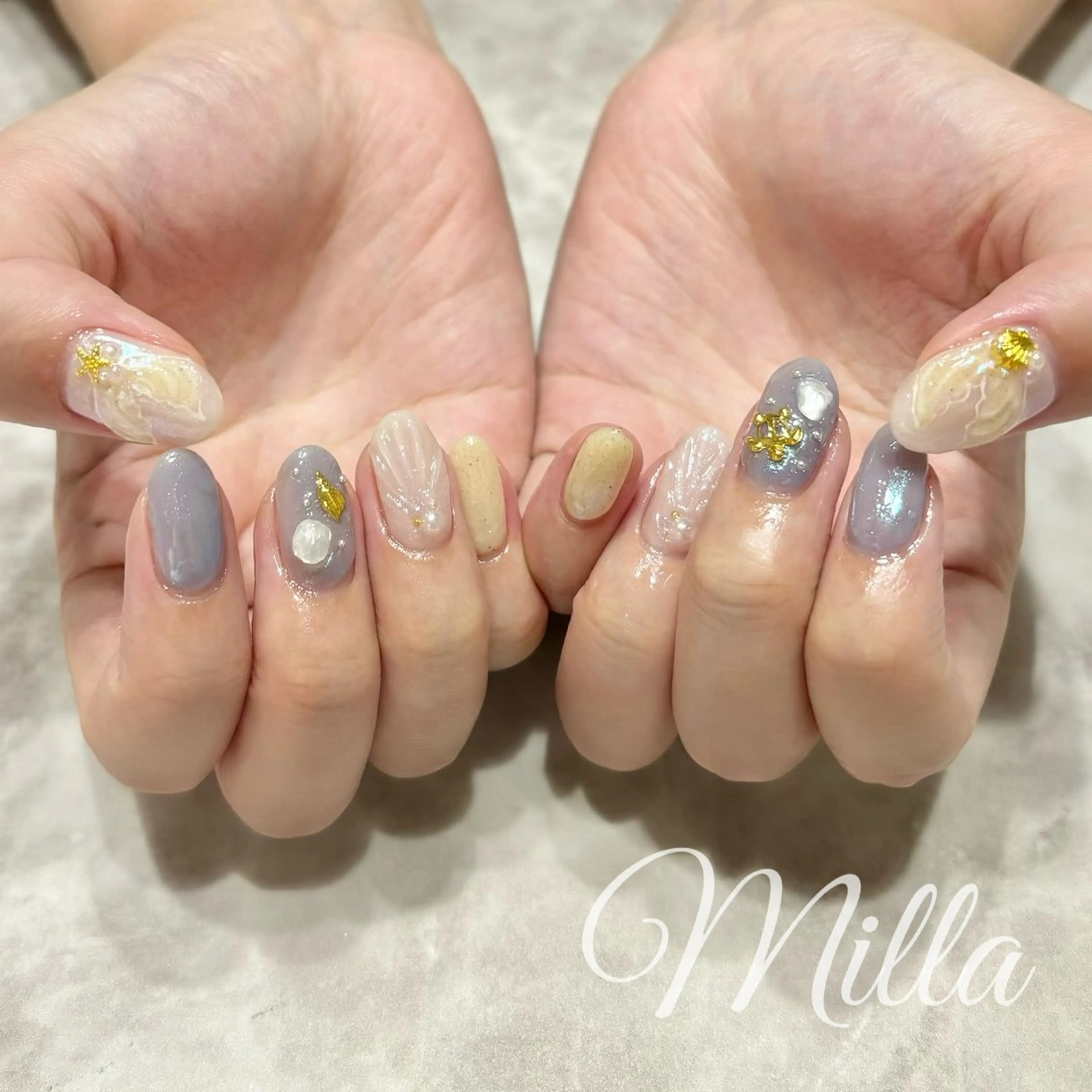 ネイル 黄色 Nail Salon Milla / ミラのネイルデザイン