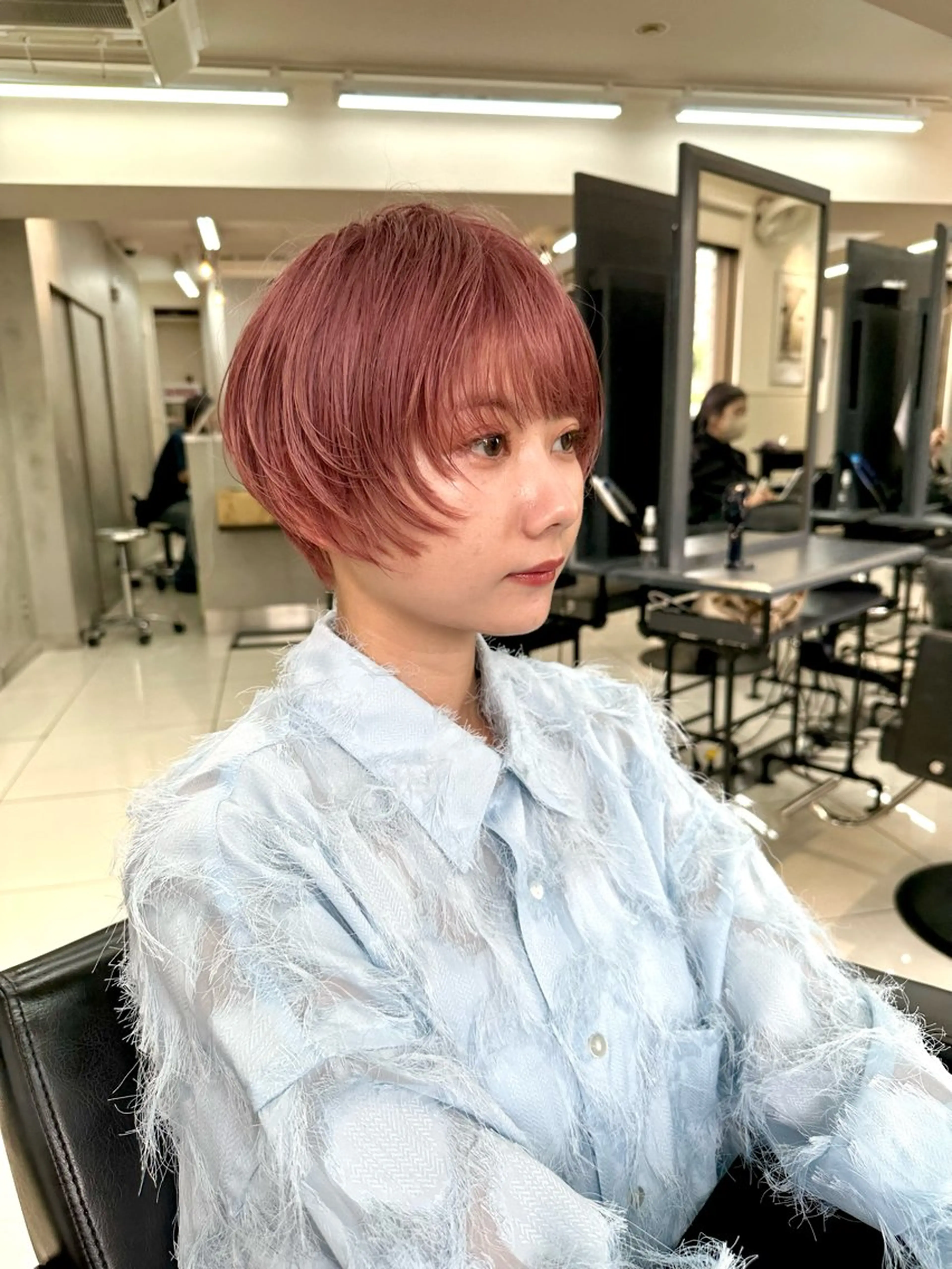 ショート カット ヘアカラー 骨格診断で絶対可愛い ✨丸みショート✨凌弥のヘアスタイル