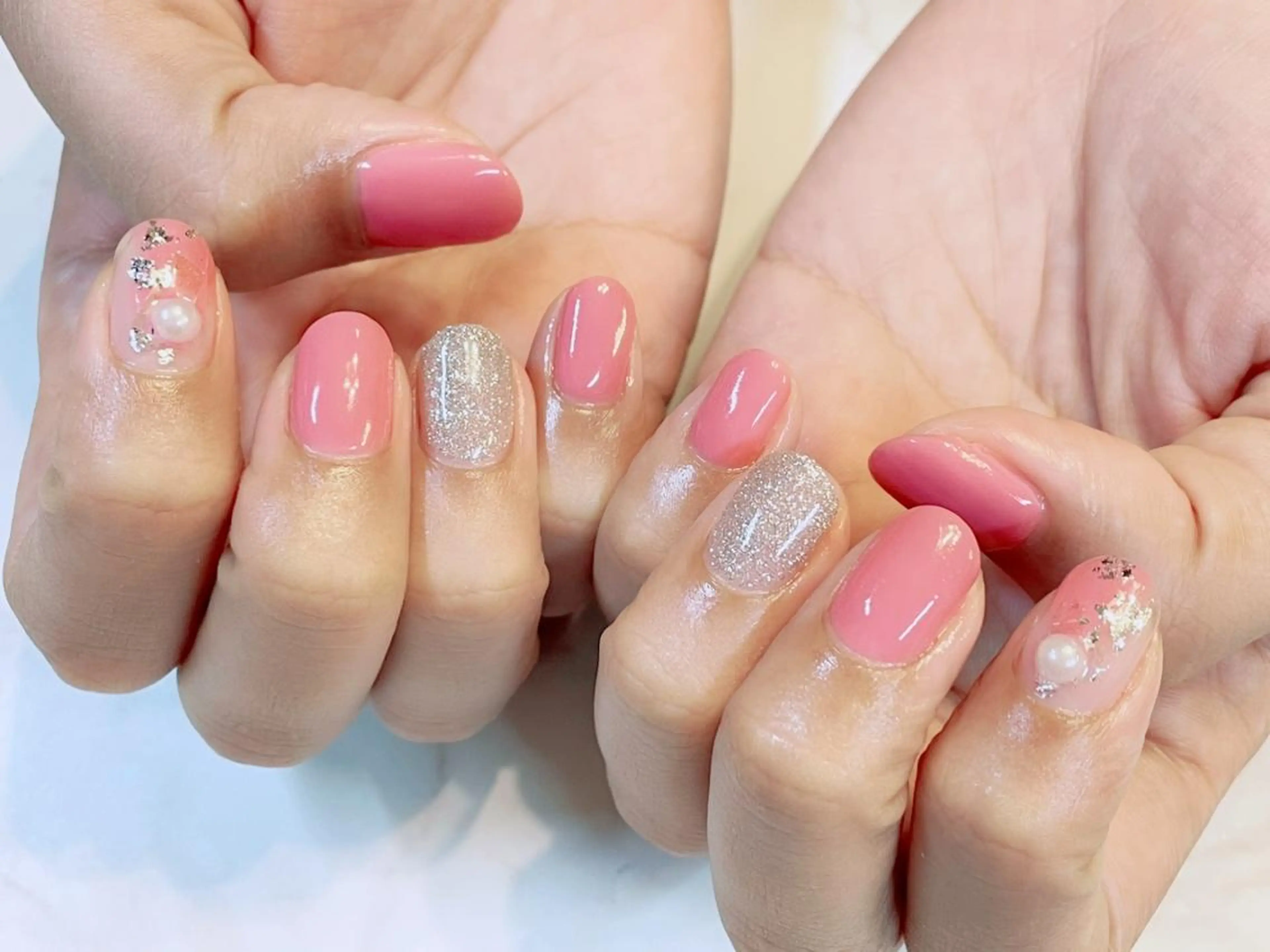 ネイル アートネイル ジェルネイル ニュアンスネイル パラジェル Nailist Honamiのネイルデザイン