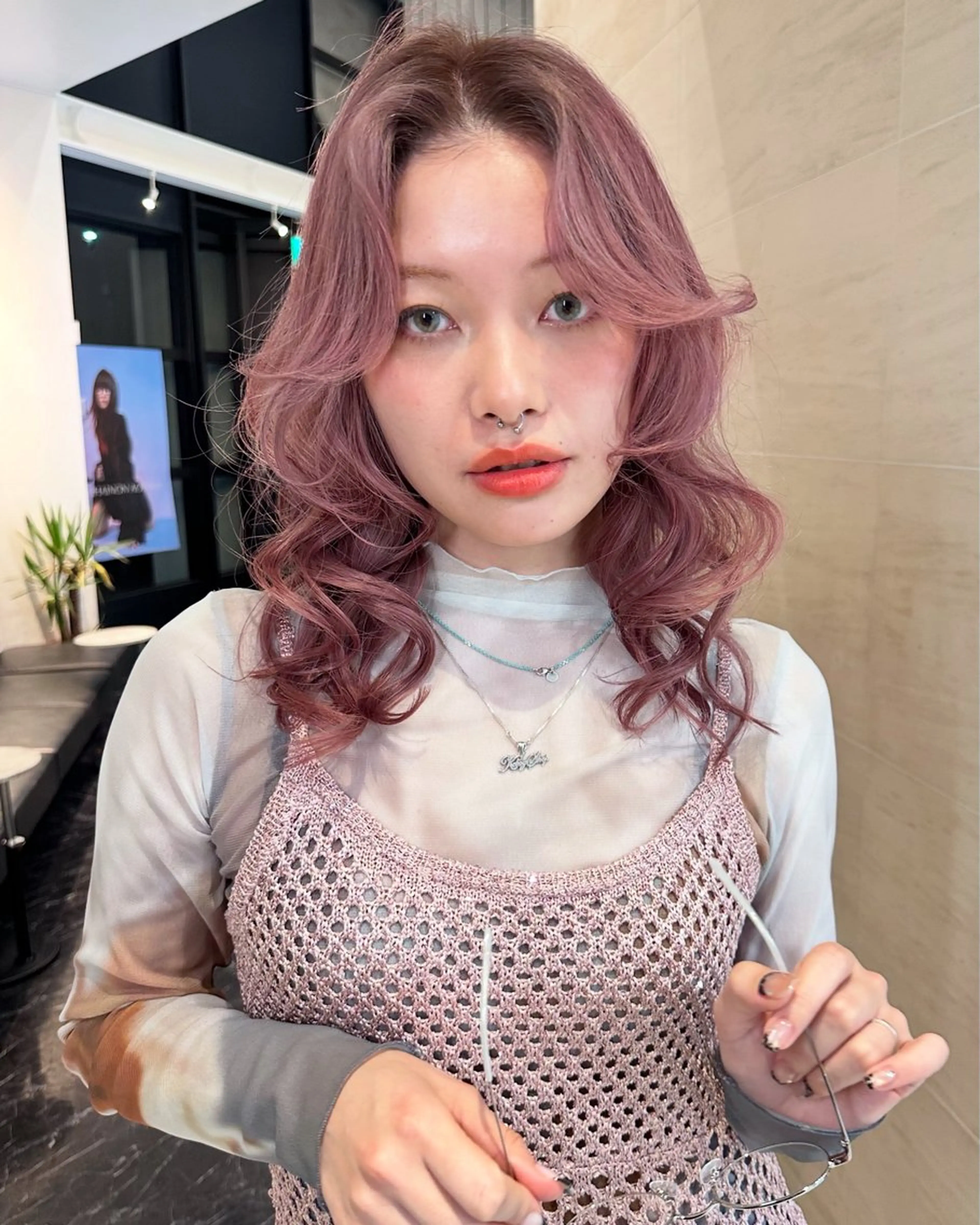 ロング カット ヘアカラー トリートメント Hana ハイトーン🕯🩰のヘアスタイル