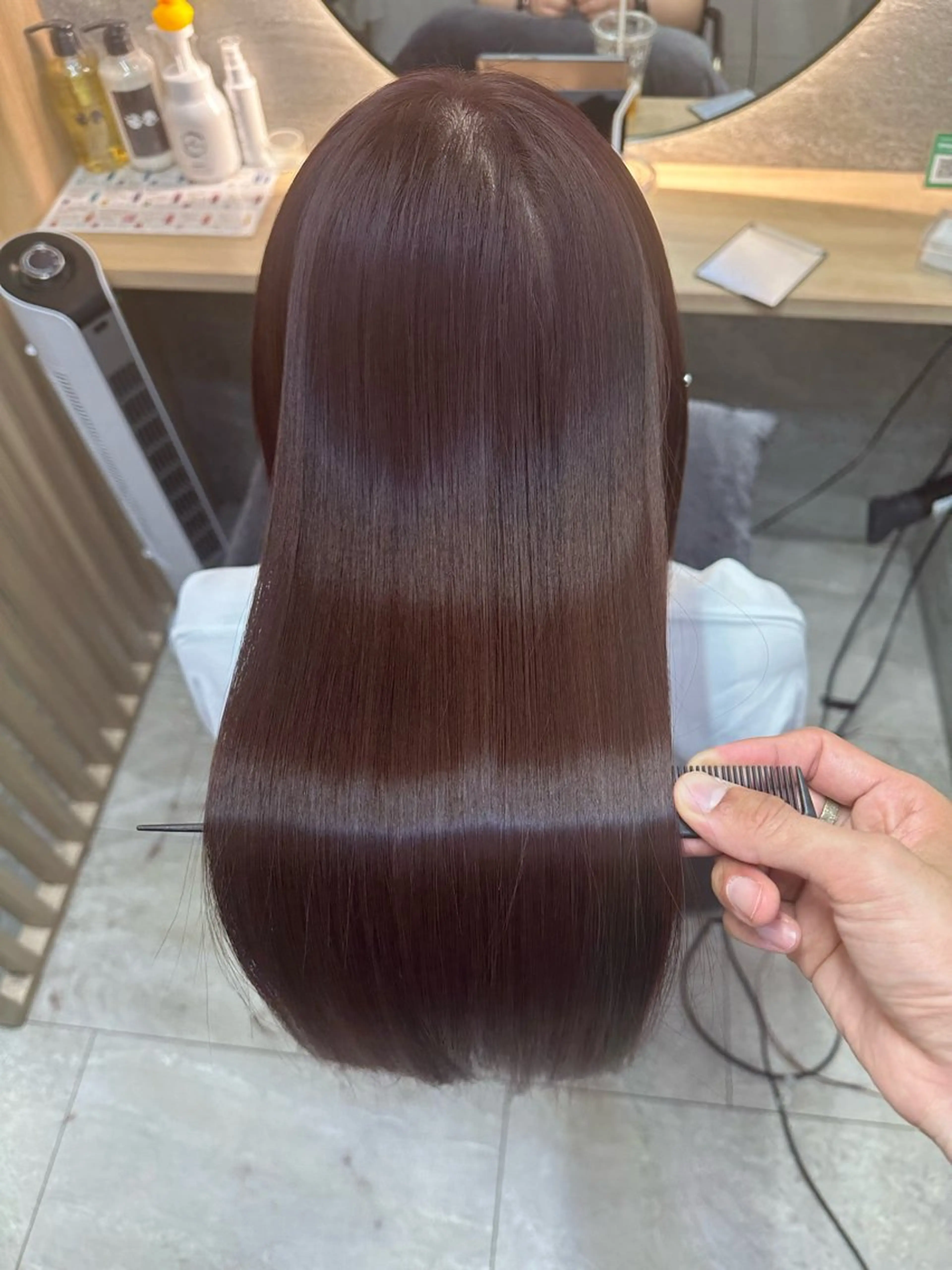 ロング カラー パーマ 縮毛矯正 トリートメント youres hair はなれ店所属・髪質改善🌸縮毛矯正 専門家💖後藤のヘアスタイル