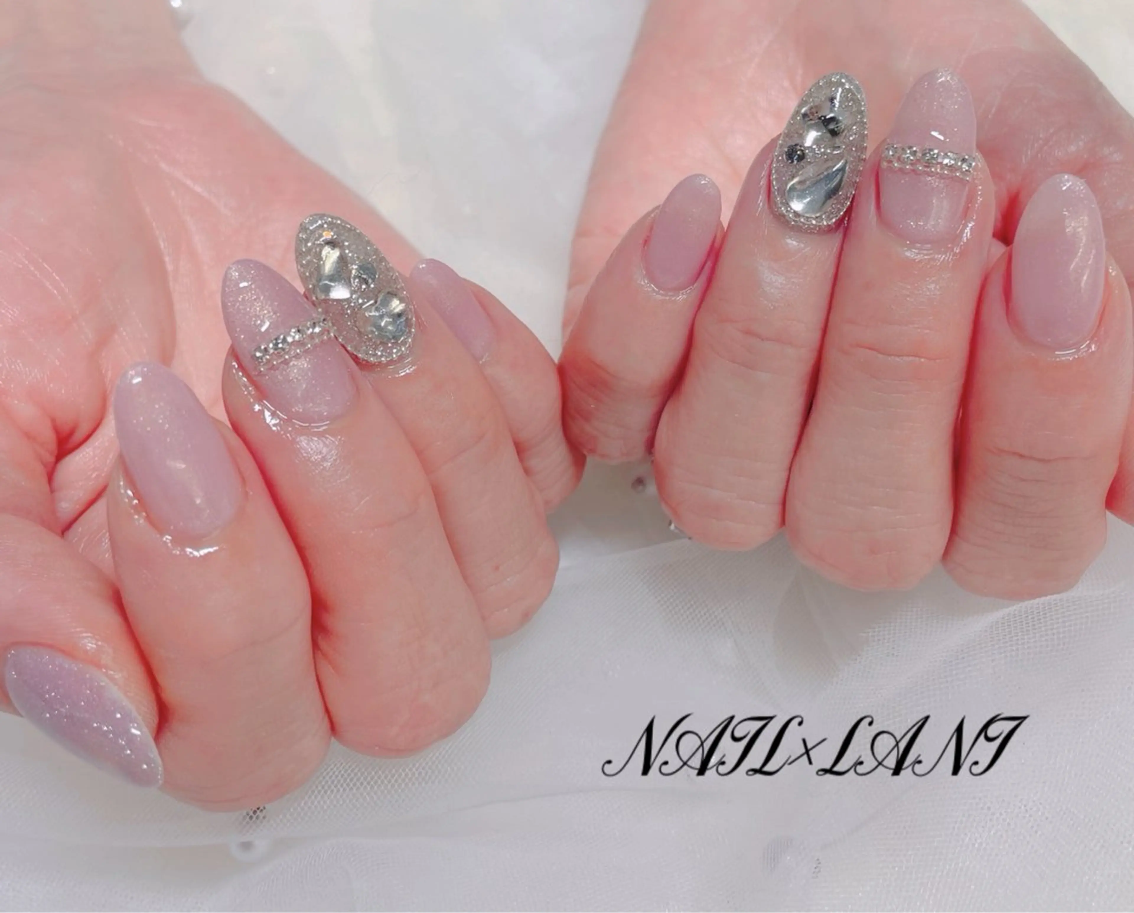 ネイル フットネイル ジェルネイル マグネットネイル パラジェル 一之瀬 柚季のネイルデザイン