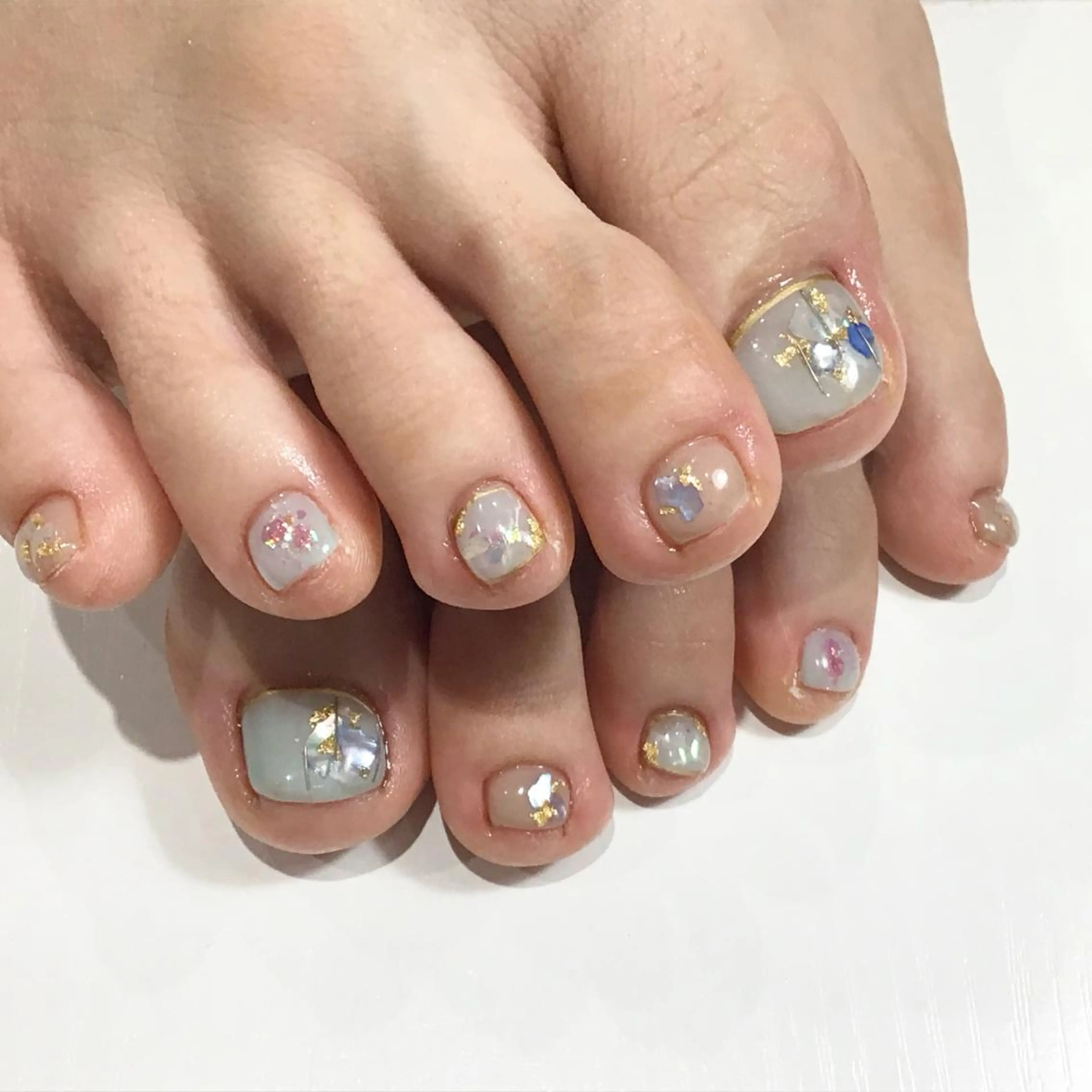 ［オフなし］ALLデザイン自由フットネイルの写真