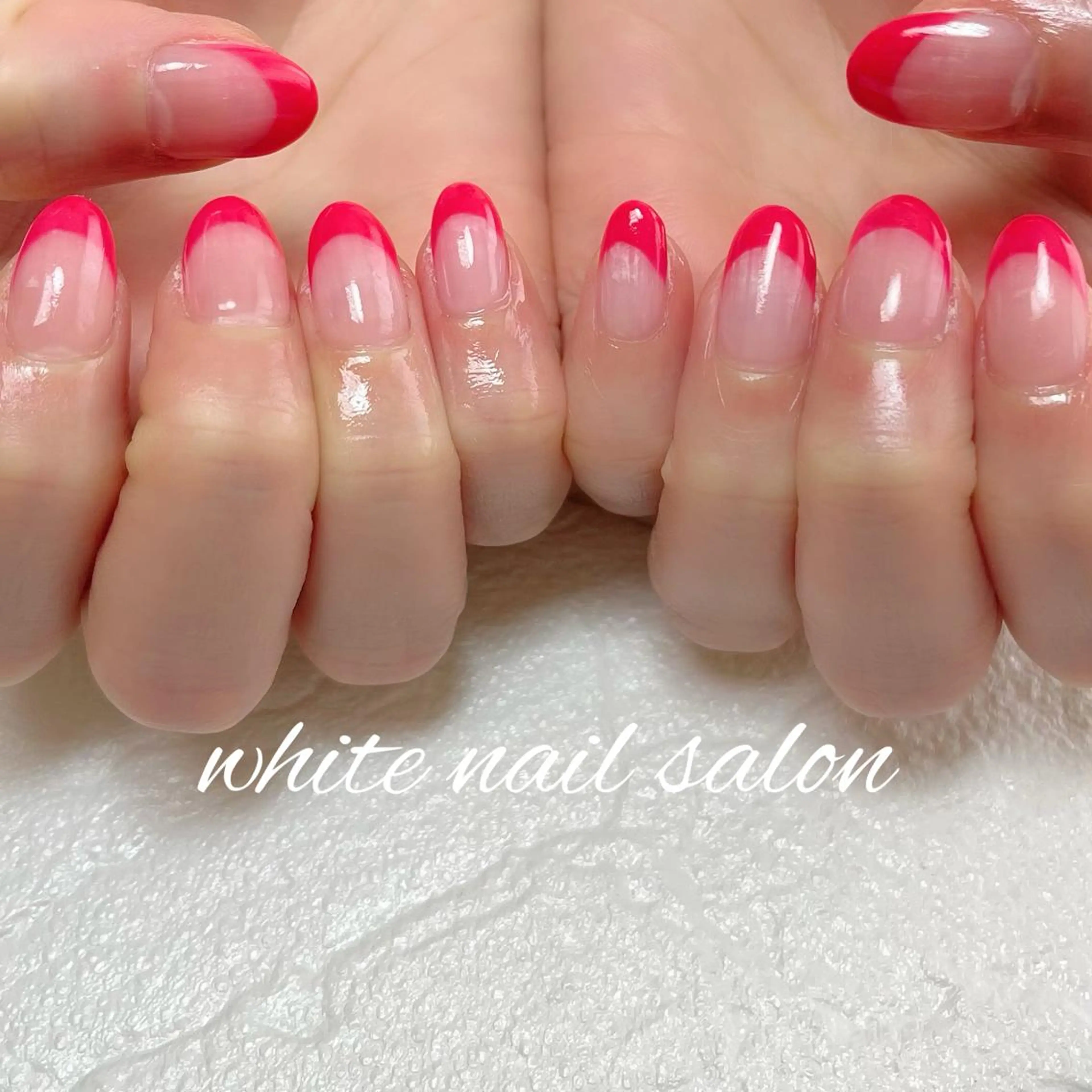 ネイル フットネイル フレンチネイル ジェルネイル ハードジェル ラメ(グリッター) ハンドネイル white nail salonのネイルデザイン