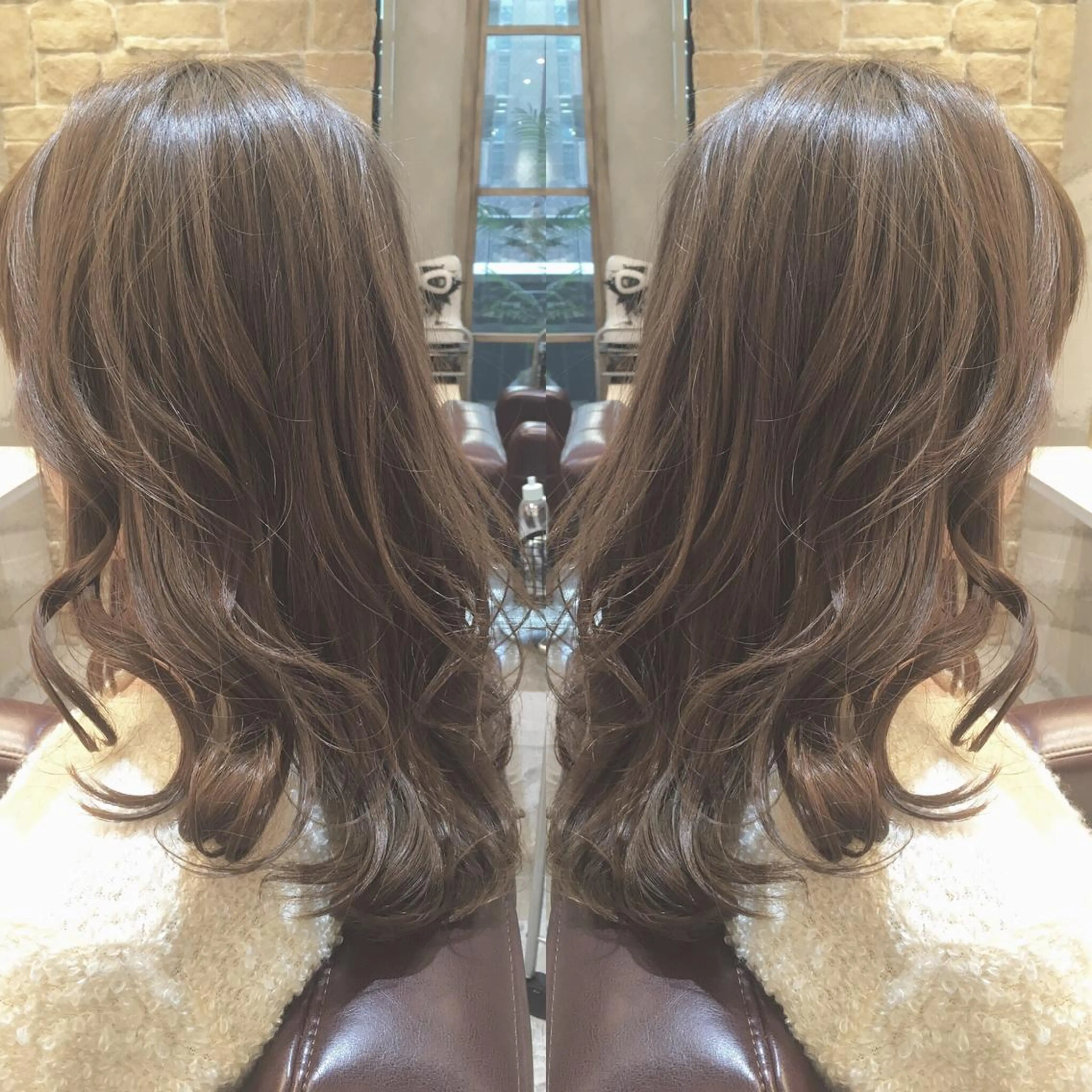 ロング カラー youres hair 新宿三丁目所属・髪質改善カラー、美髪 トリートメント専門のヘアスタイル