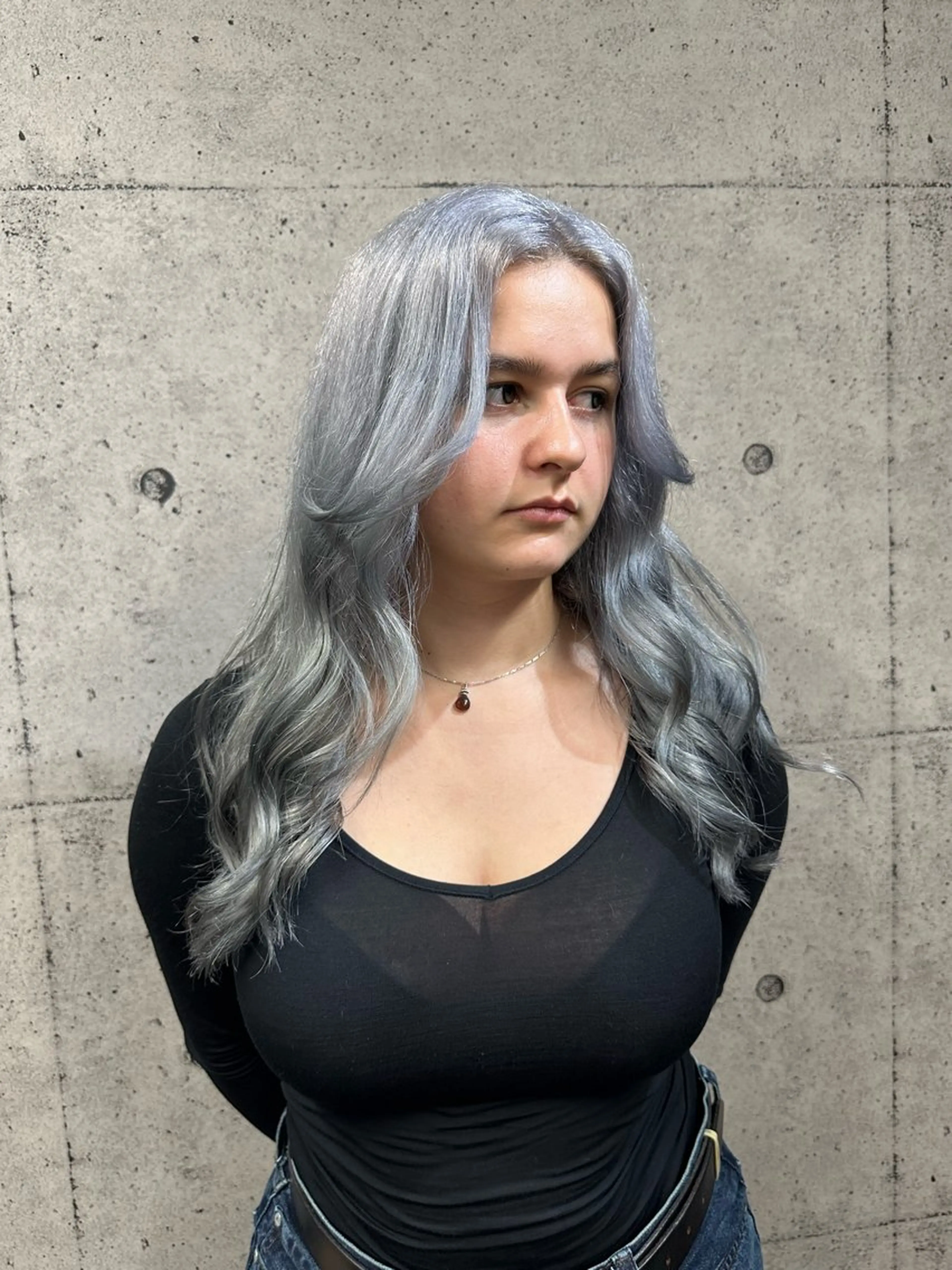 セミロング カラー ヘアカラー ハイトーン/ブリーチ カラー/SHOGOのヘアスタイル