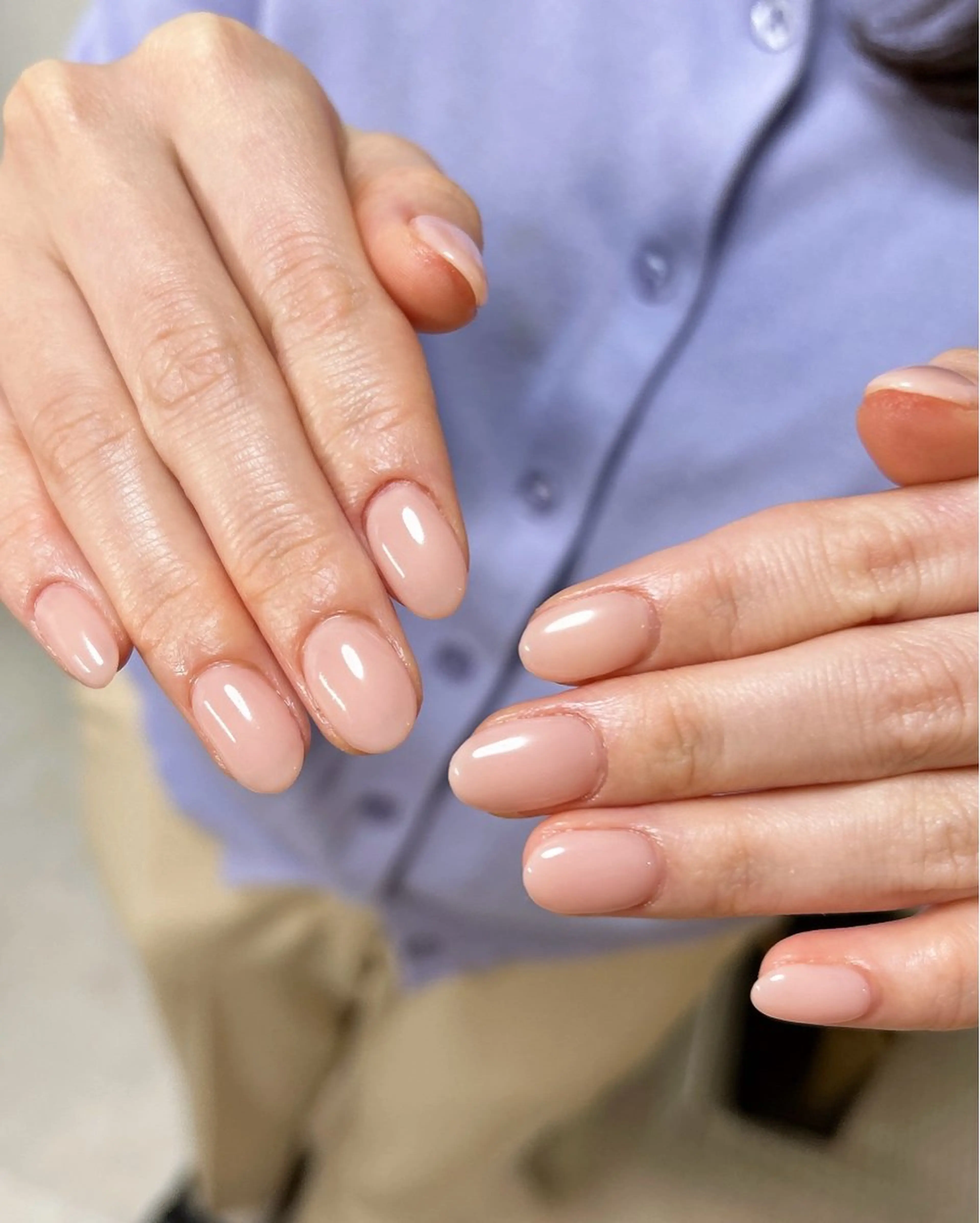 ネイル オフィスネイル ピンク ハンドネイル ten nail salon かえでのネイルデザイン