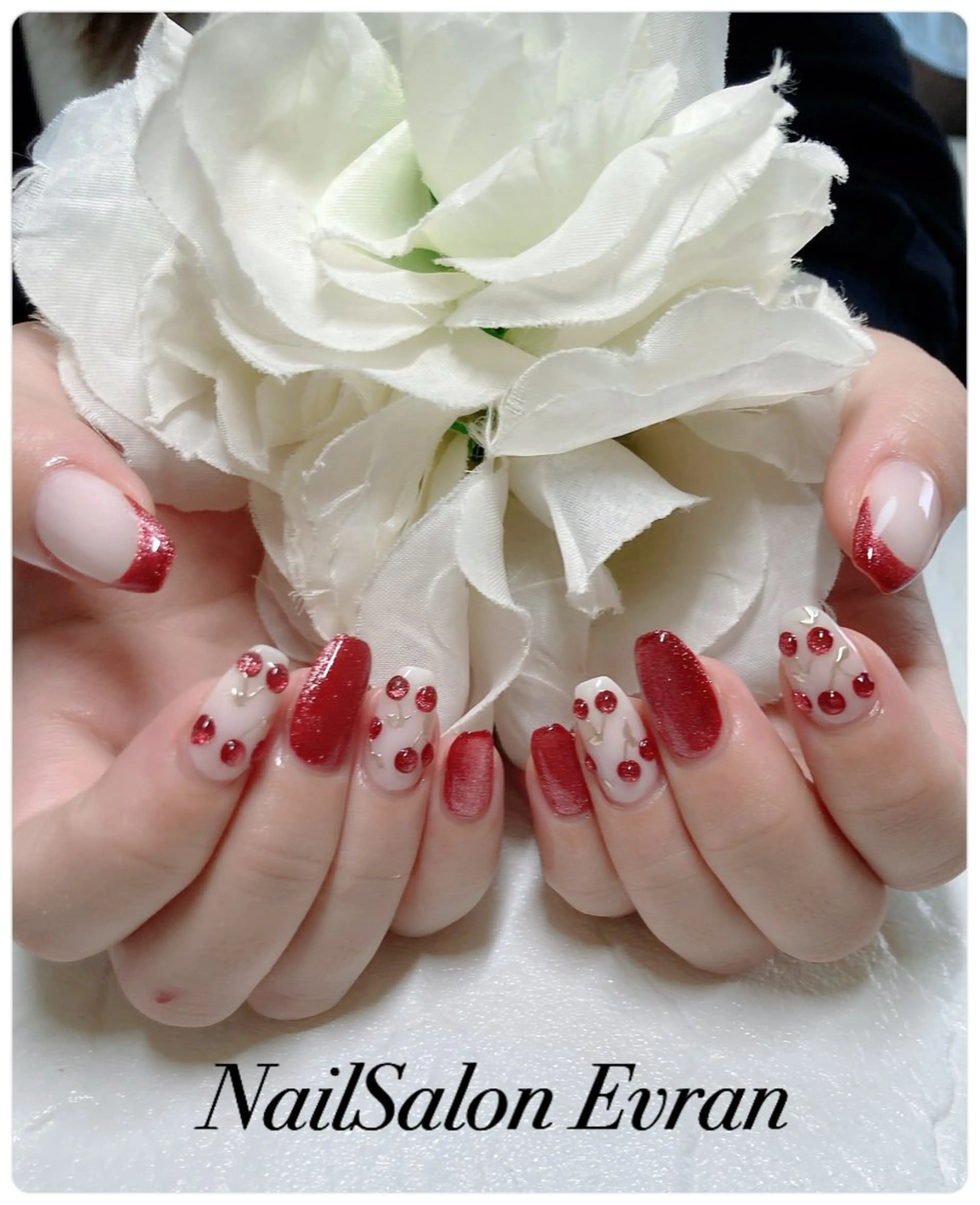 ネイル アートネイル ジェルネイル ワンカラーネイル ぷっくりネイル シンプルネイル ハンドネイル Nail salon Evranのネイルデザイン