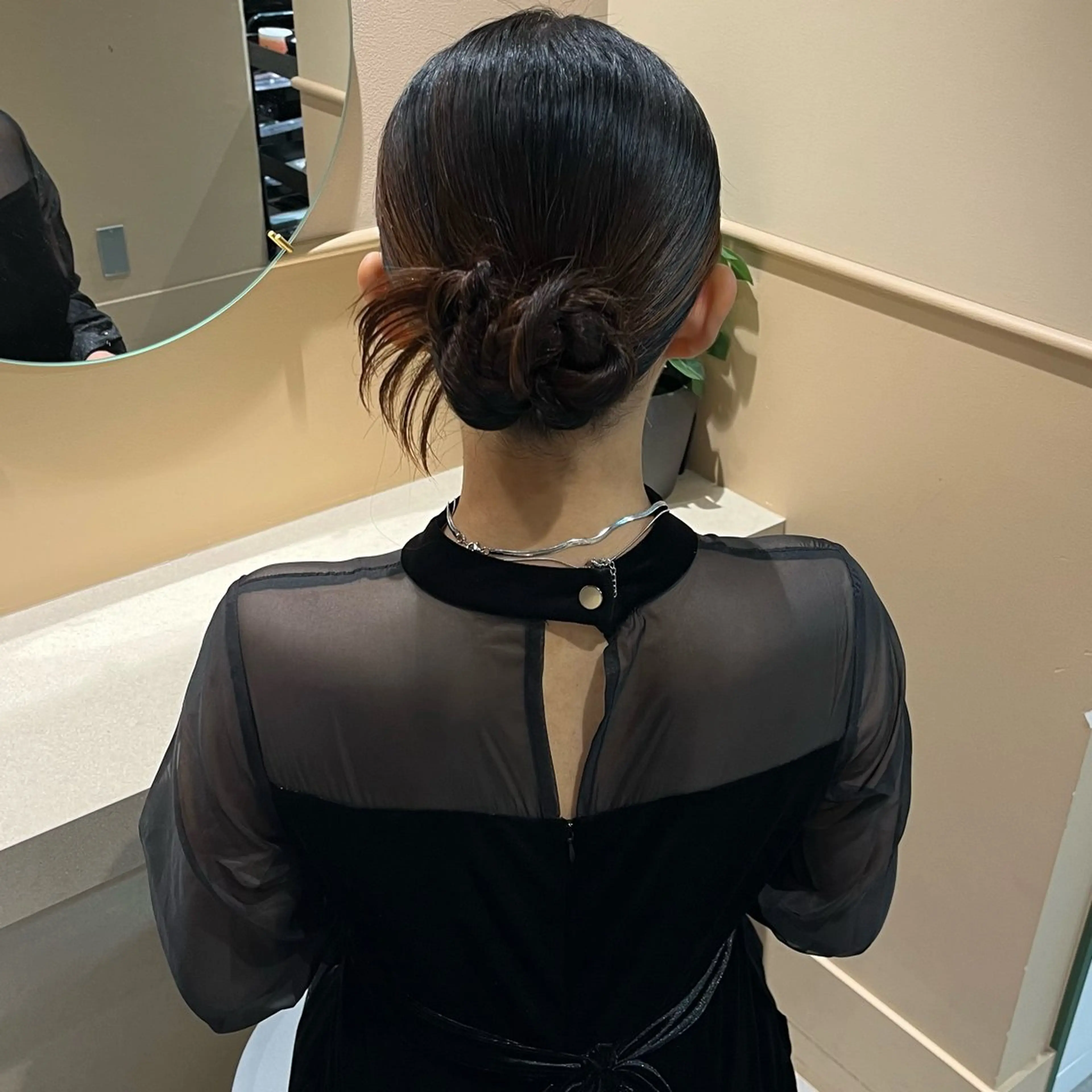 セミロング ヘアアレンジ ヘアセット 🫧tomoka 透明感カラー🫧のヘアスタイル