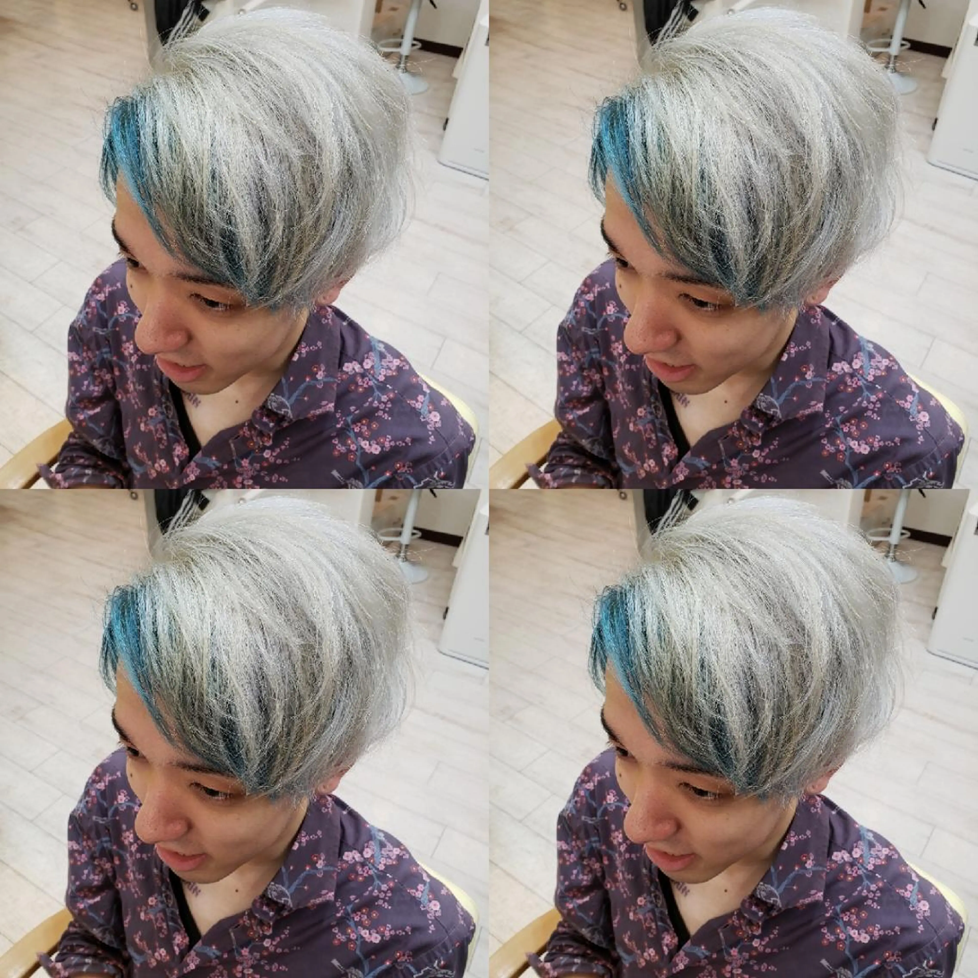 カラー メンズ ブルーカラー カット ヘアカラー トリートメント Go   Today シェアサロン　横浜店所属・【ただの天才 🎨】のヘアスタイル