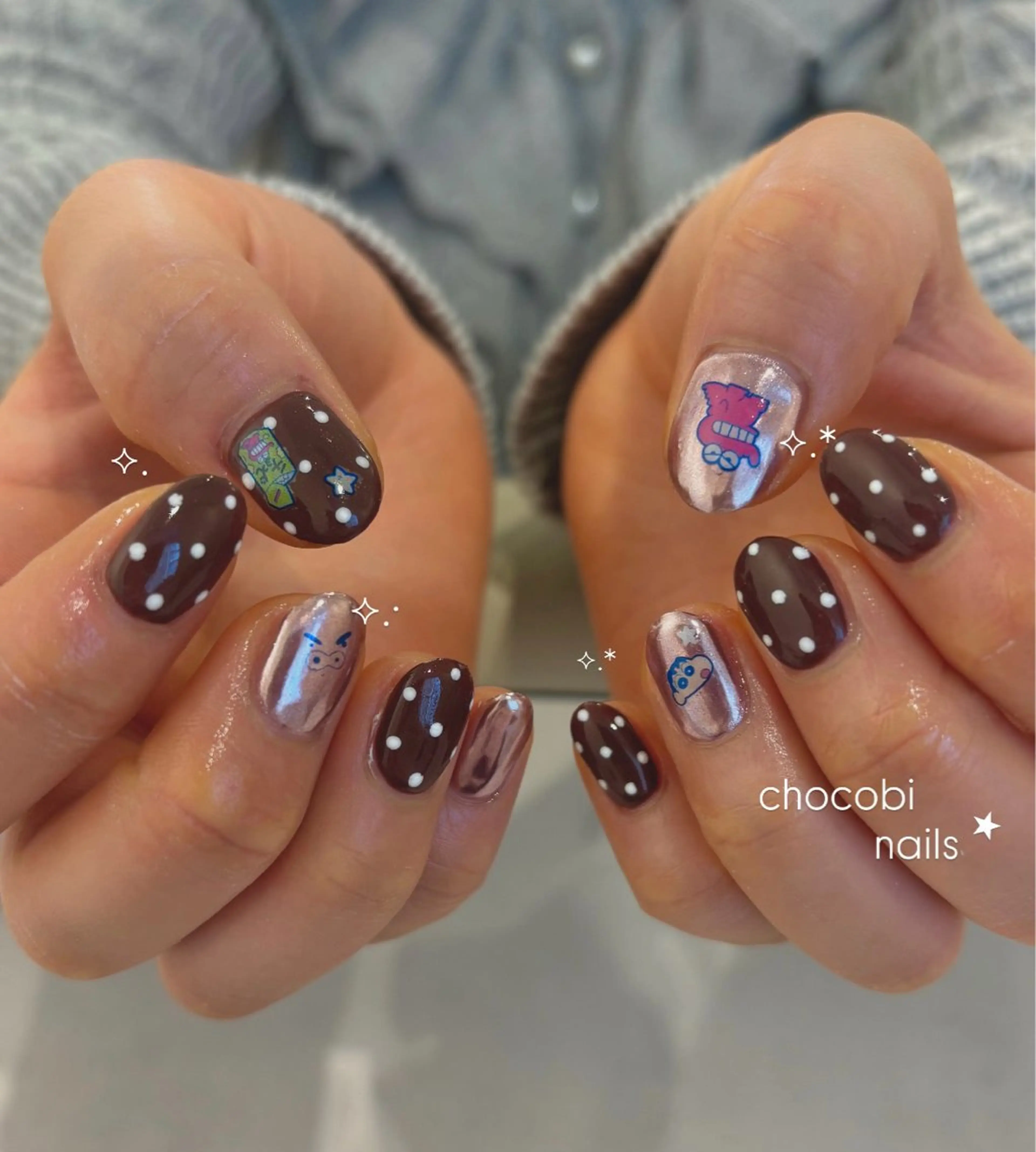 ネイル ドット ミラーネイル ピンク バレンタイン ハンドネイル ハンドケア enurk店 🍋 丸谷みく♥のその他イメージ