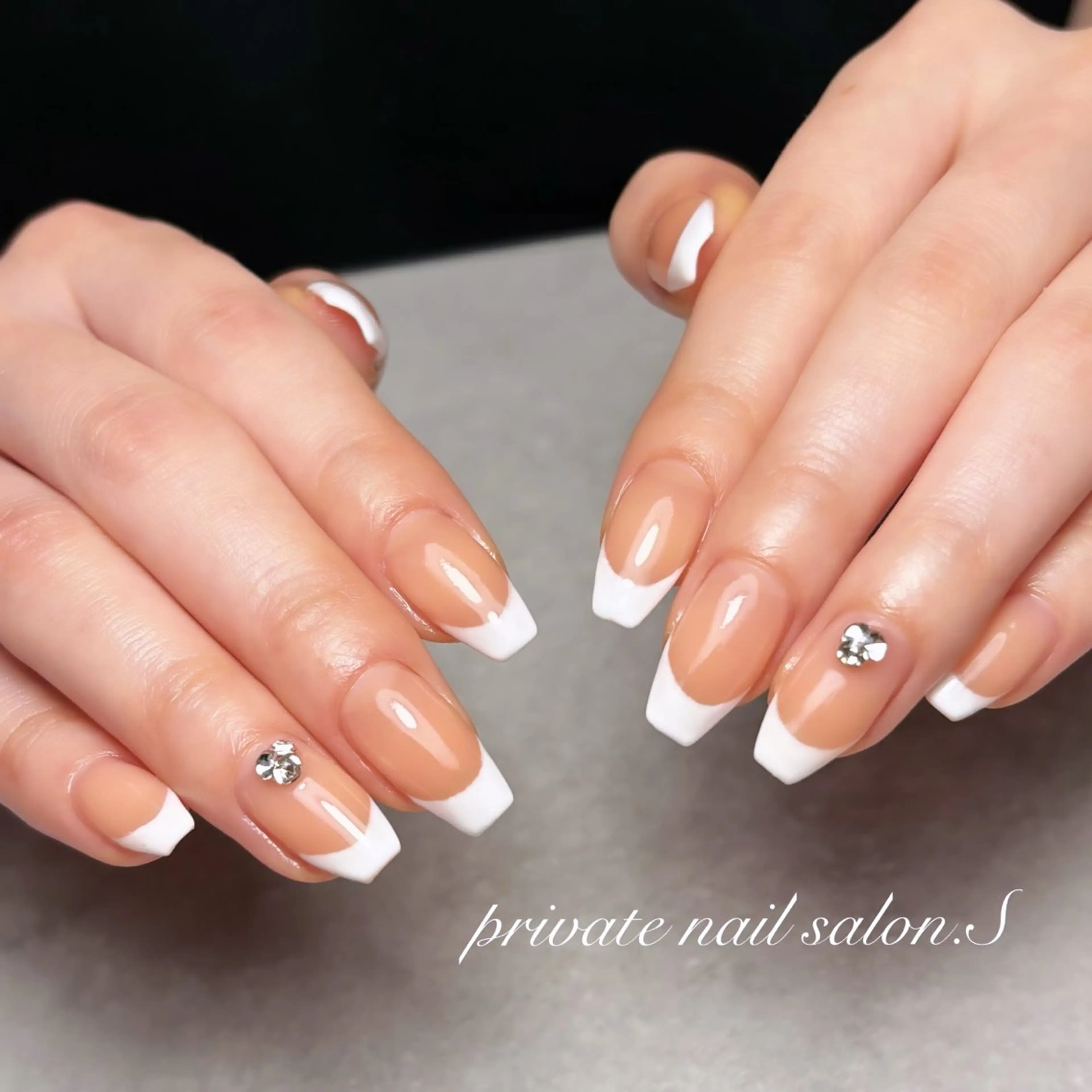 フレンチ※ベースカラーあり+1,000※ご新規様ジェルオフ無料の写真