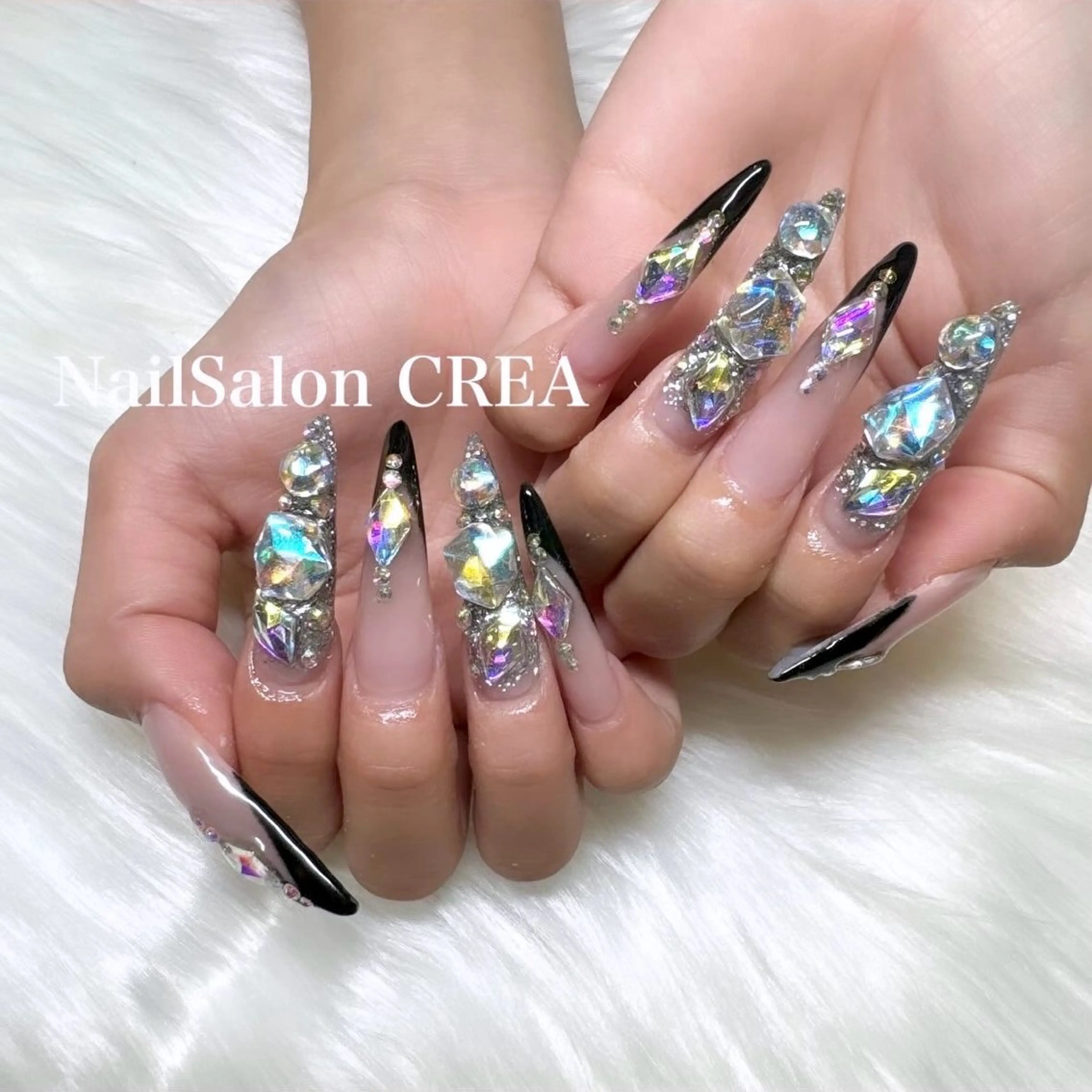 ネイル ロングネイル ハンドネイル NailSalon CREAのネイルデザイン