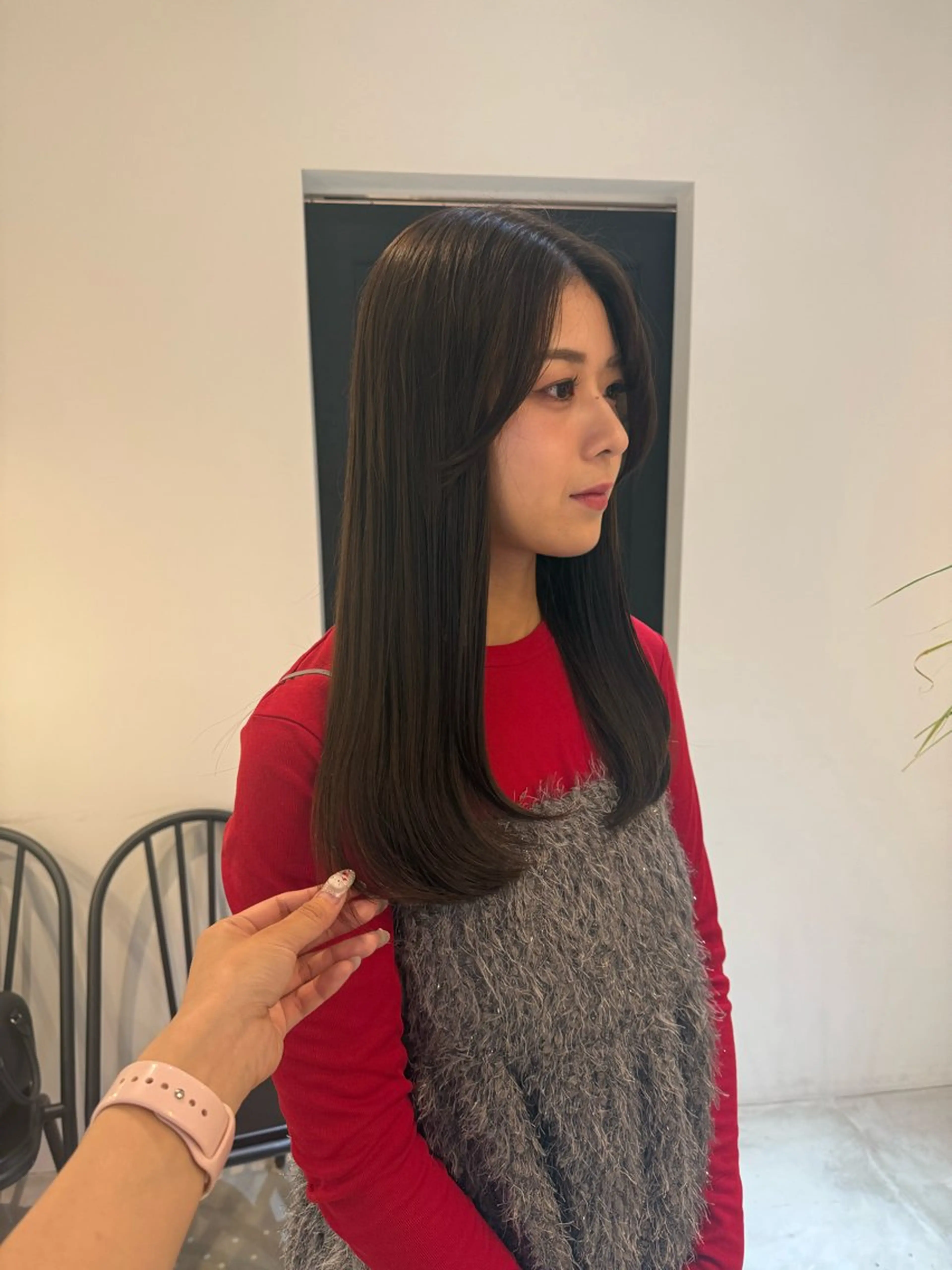 セミロング ヘアカラー ALLYS 渋谷店所属・最高級の艶のある カラーmei🎨のヘアスタイル