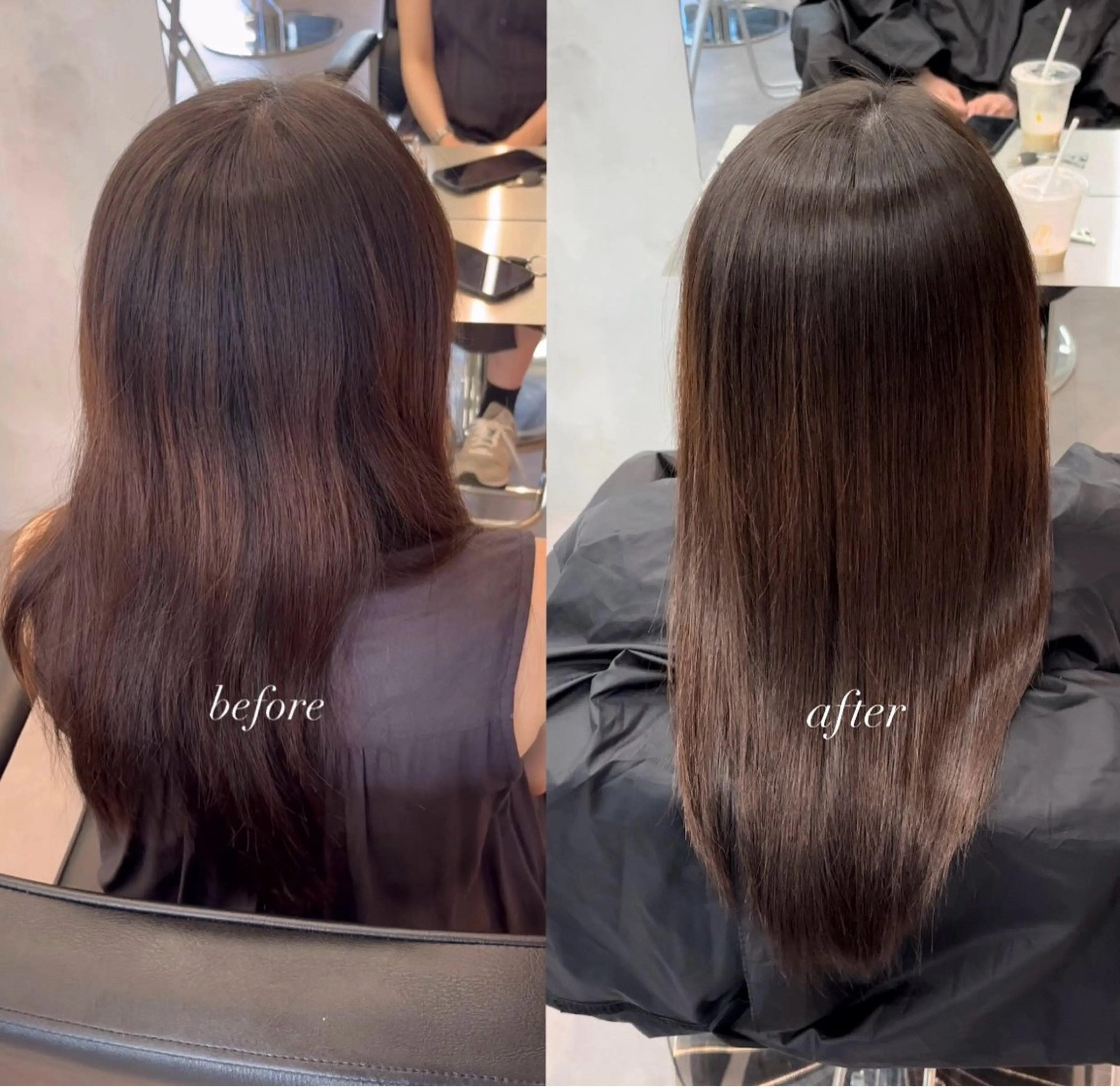 ロング パーマ 縮毛矯正 ストレートパーマ ブリーチ矯正/ ブリーチ特化mikaのヘアスタイル