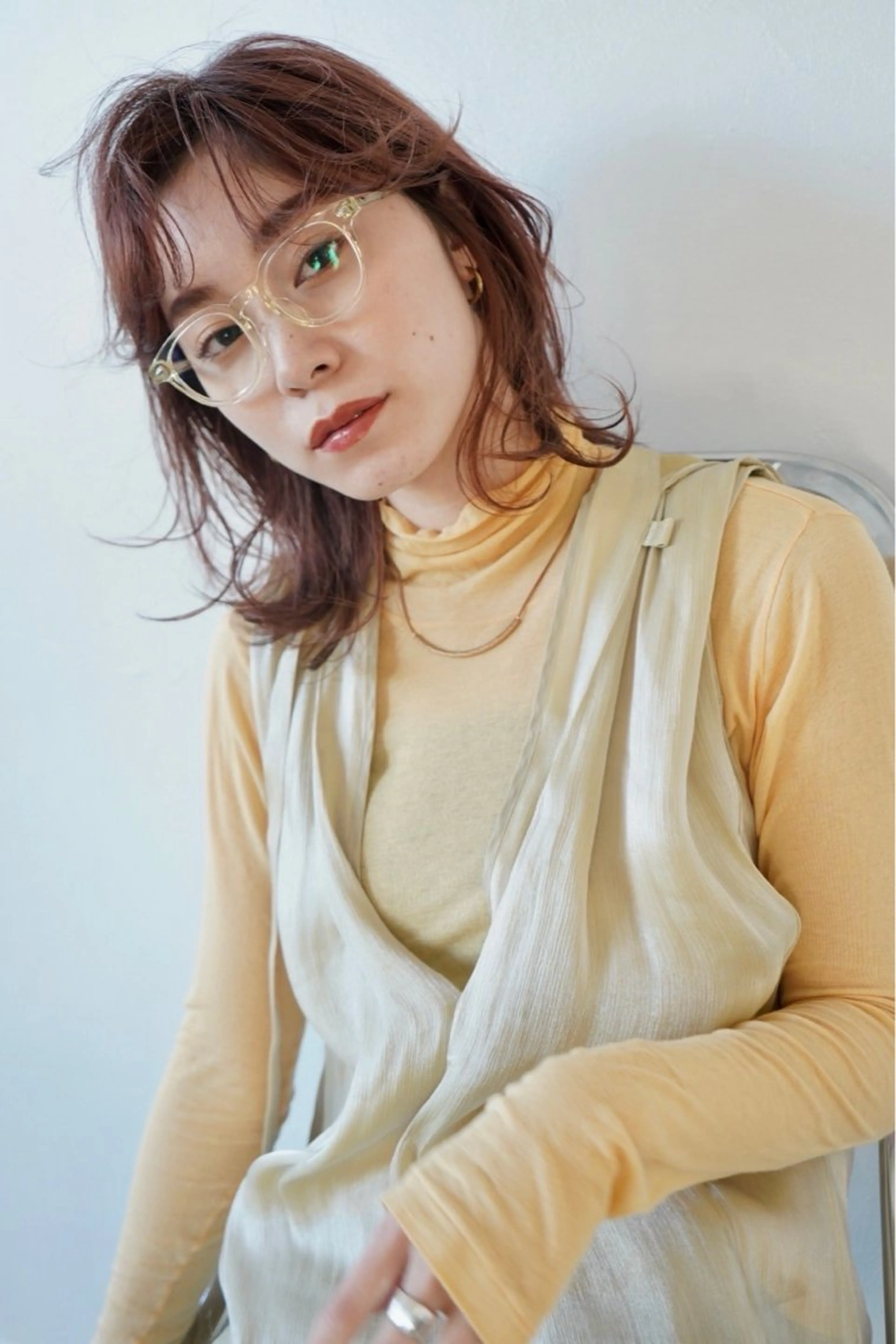 ミディアム 小山 水綺のヘアスタイル