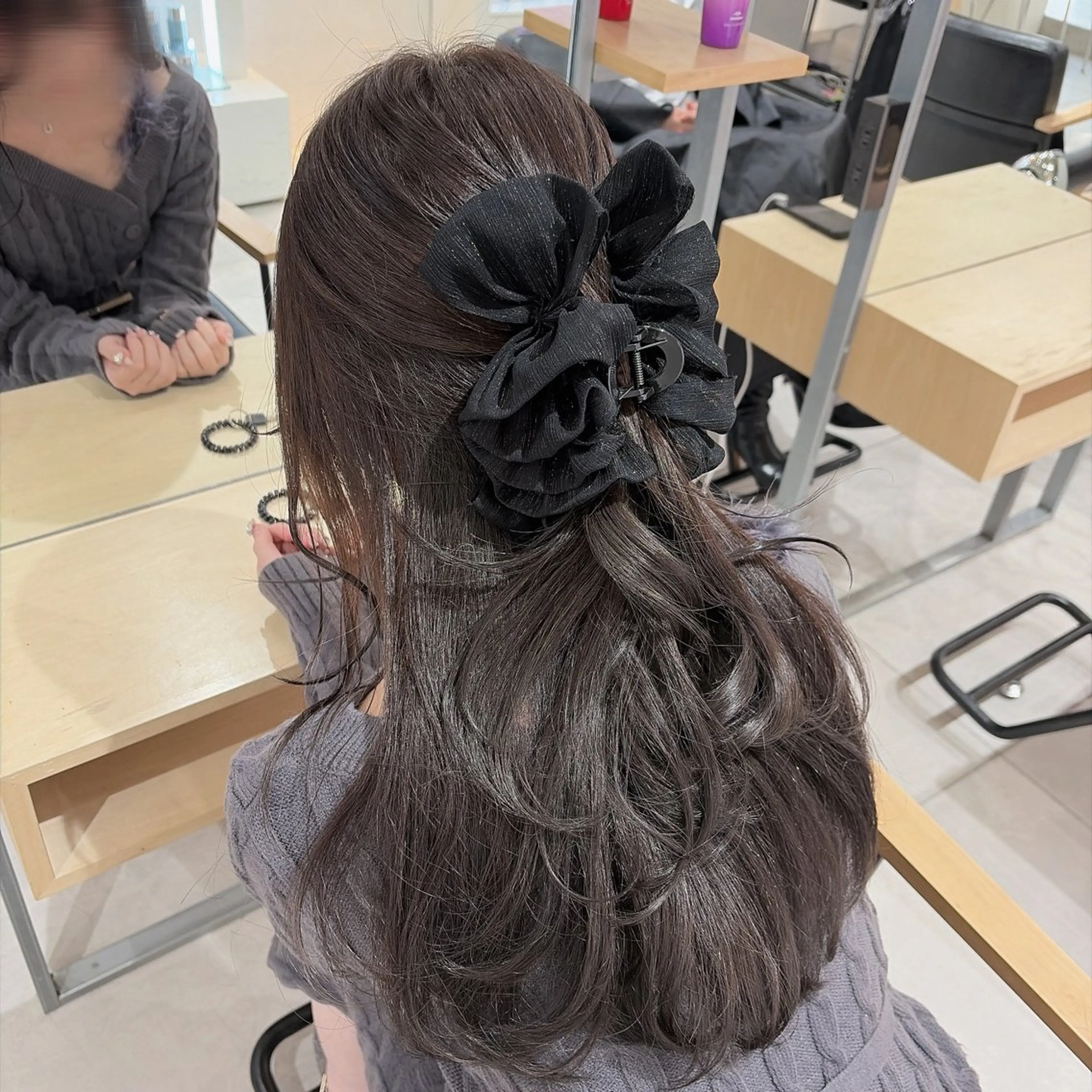 カラー ベージュカラー ブリーチ ヘアカラー トリートメント ヘッドスパ ヘアセット 透明感/グレージュ/ ベージュ/るな🪽のヘアスタイル